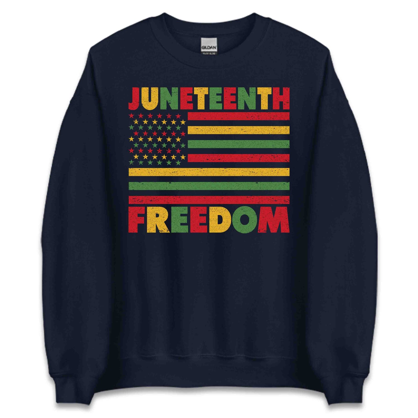 Juneteenth Freedom Afrocentric Flag Retro-Style Black History Month | PRODUCT CODE: JNTHFRDMOAFR