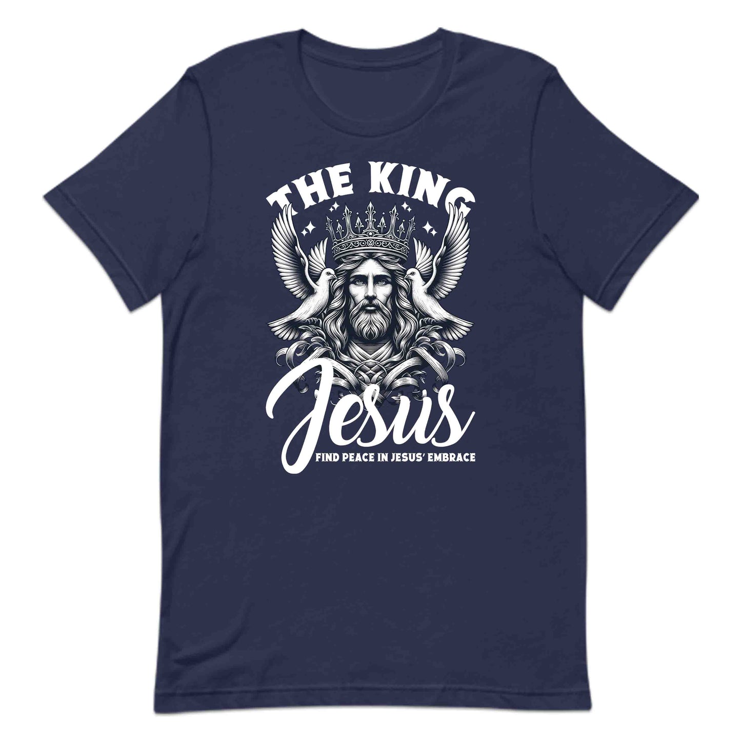 Jesus King Jesus with Crown and Doves Faith-Inspired Christian | PRODUCT CODE: JSKNGCRWNDV