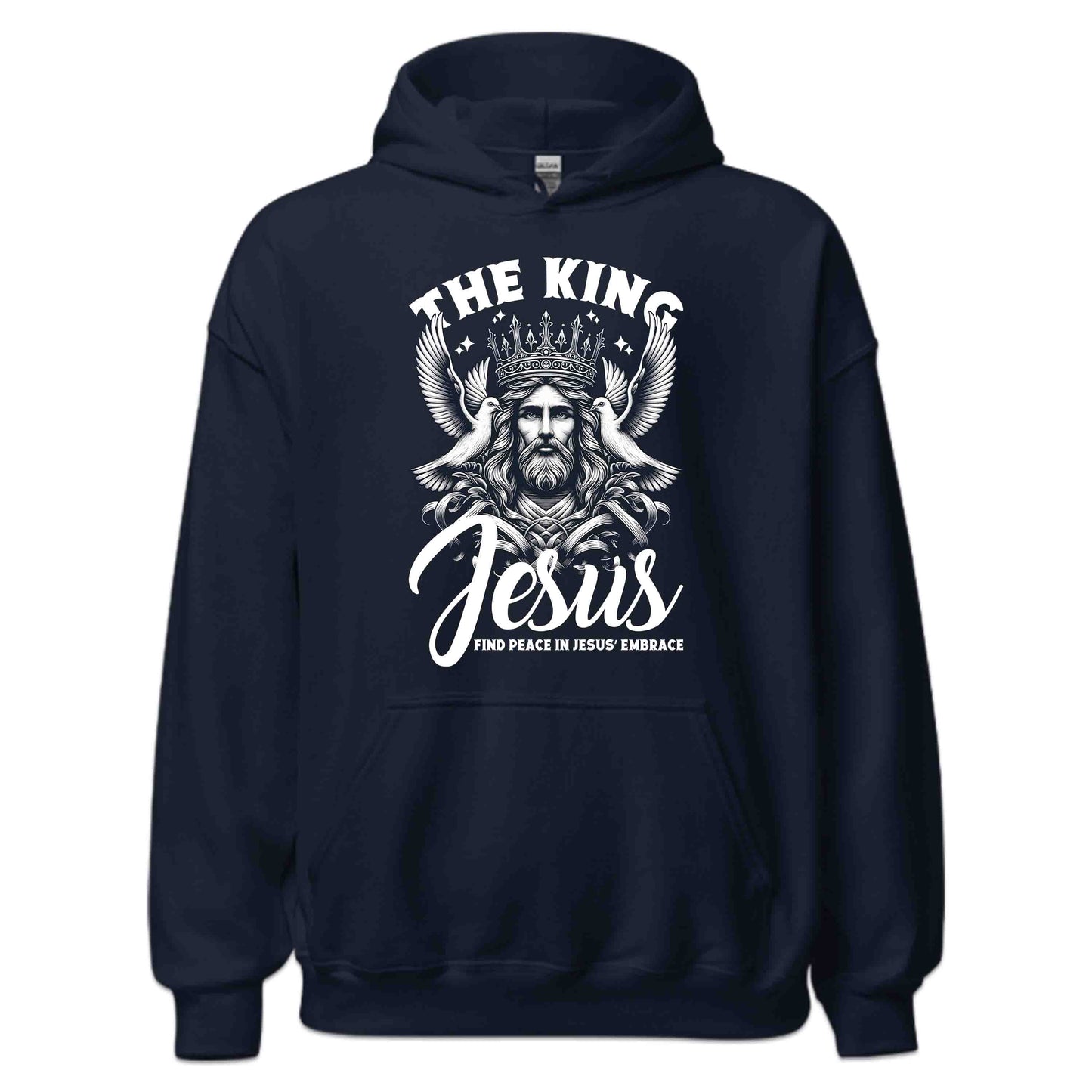 Jesus King Jesus with Crown and Doves Faith-Inspired Christian | PRODUCT CODE: JSKNGCRWNDV