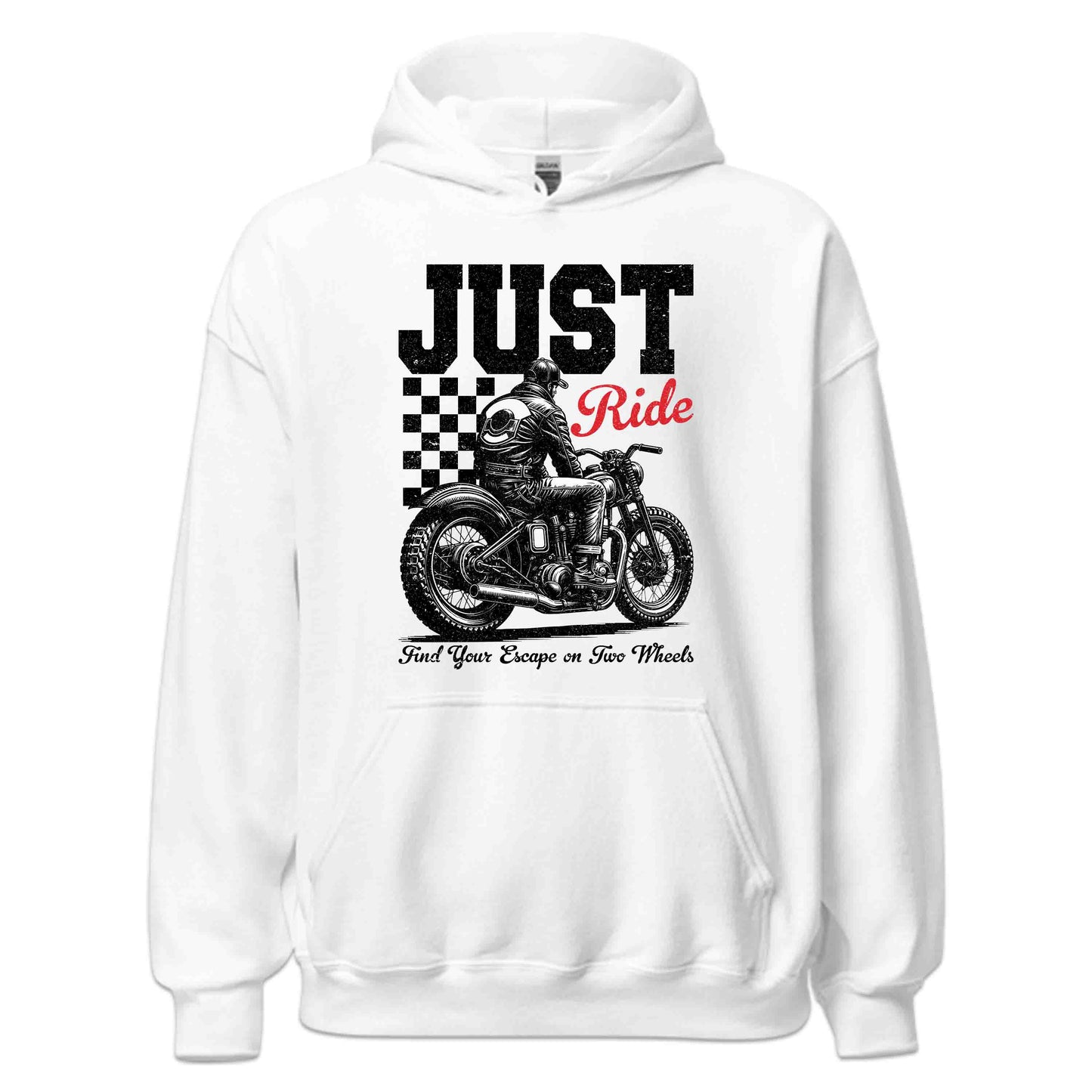 Just Ride Retro Biker Vintage Motorcycle Two-Wheel Adventure | PRODUCT CODE: JTURDTBKEBNM
