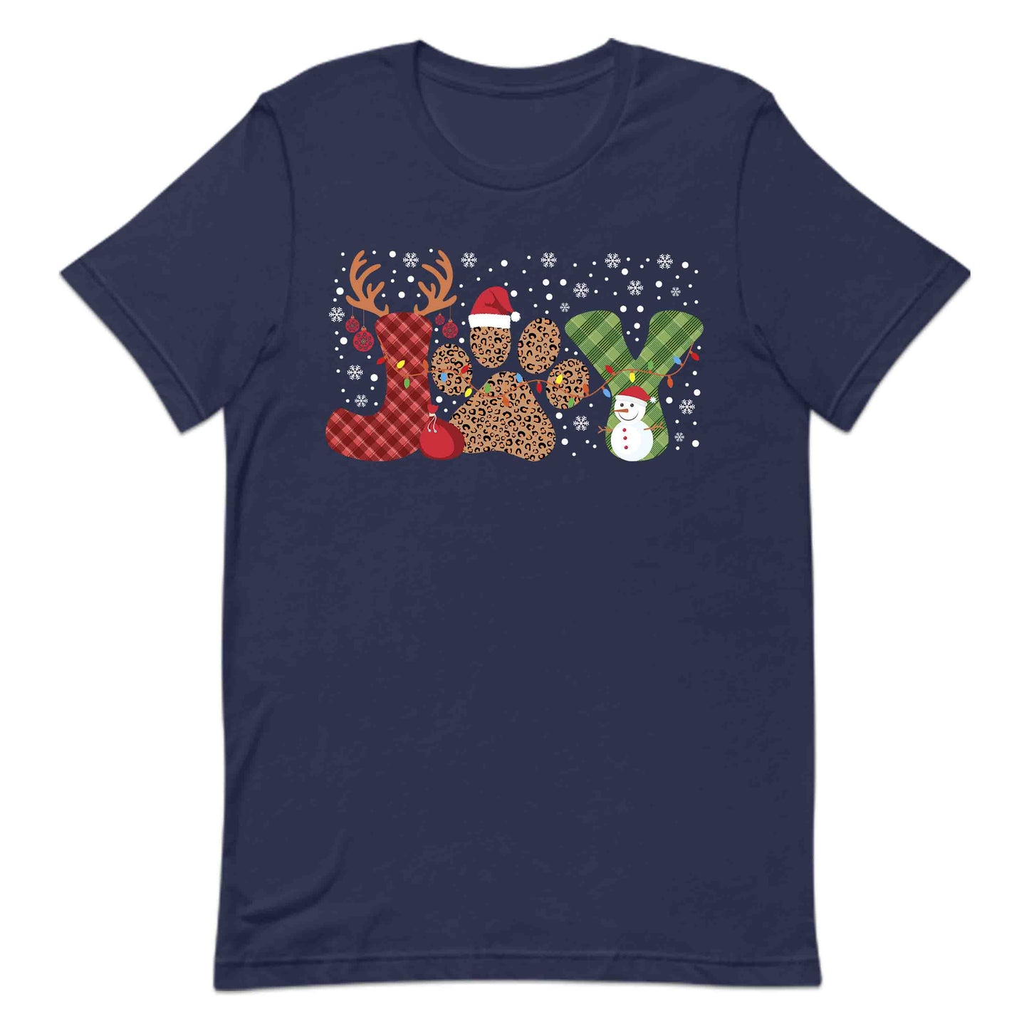 Joy Christmas Paw Print Holiday Pet Lover Xmas | PRODUCT CODE: JYOCHRPWATM