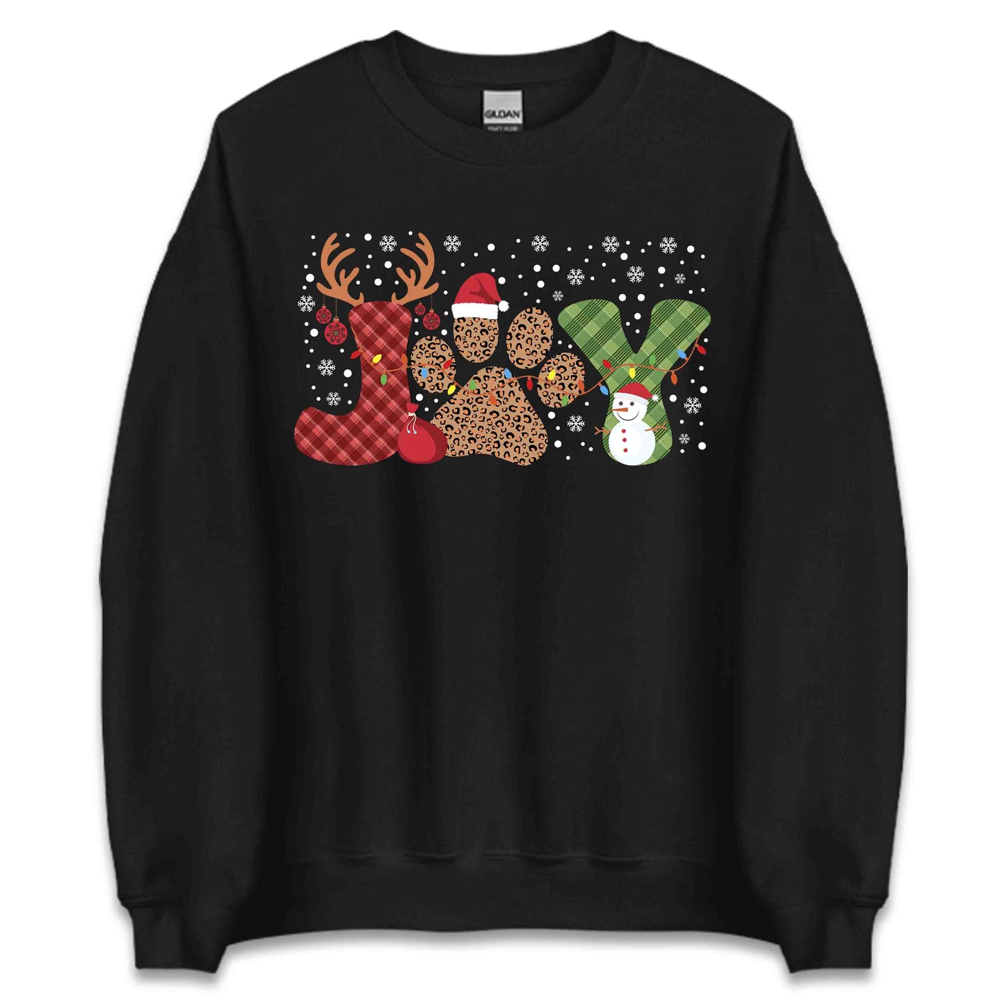 Joy Christmas Paw Print Holiday Pet Lover Xmas | PRODUCT CODE: JYOCHRPWATM