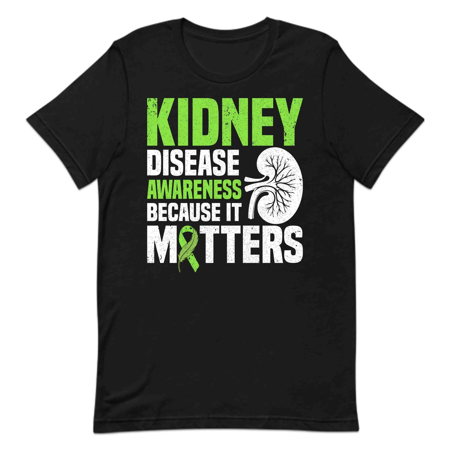 Kidney Disease Awareness Support Kidney Health Green Ribbon | PRODUCT CODE: KDYNDSEAWRPU