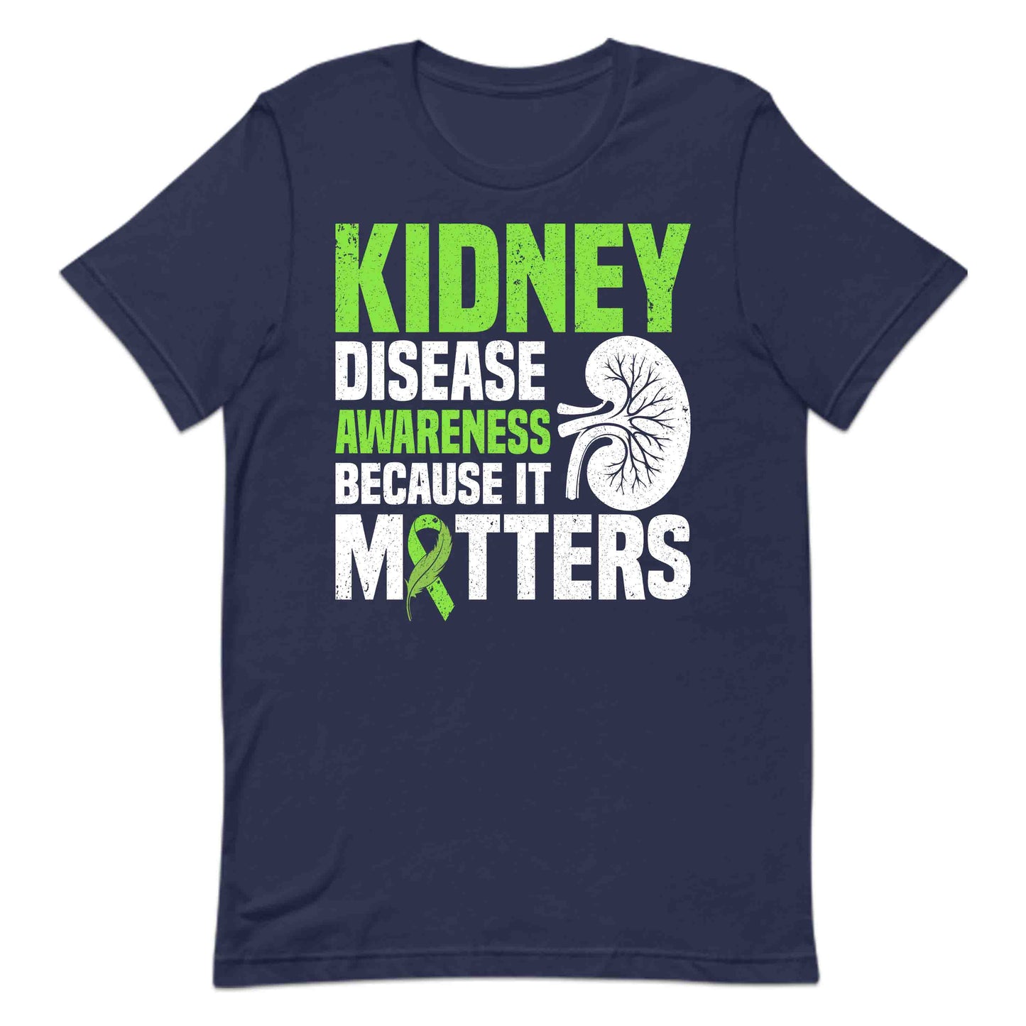 Kidney Disease Awareness Support Kidney Health Green Ribbon | PRODUCT CODE: KDYNDSEAWRPU