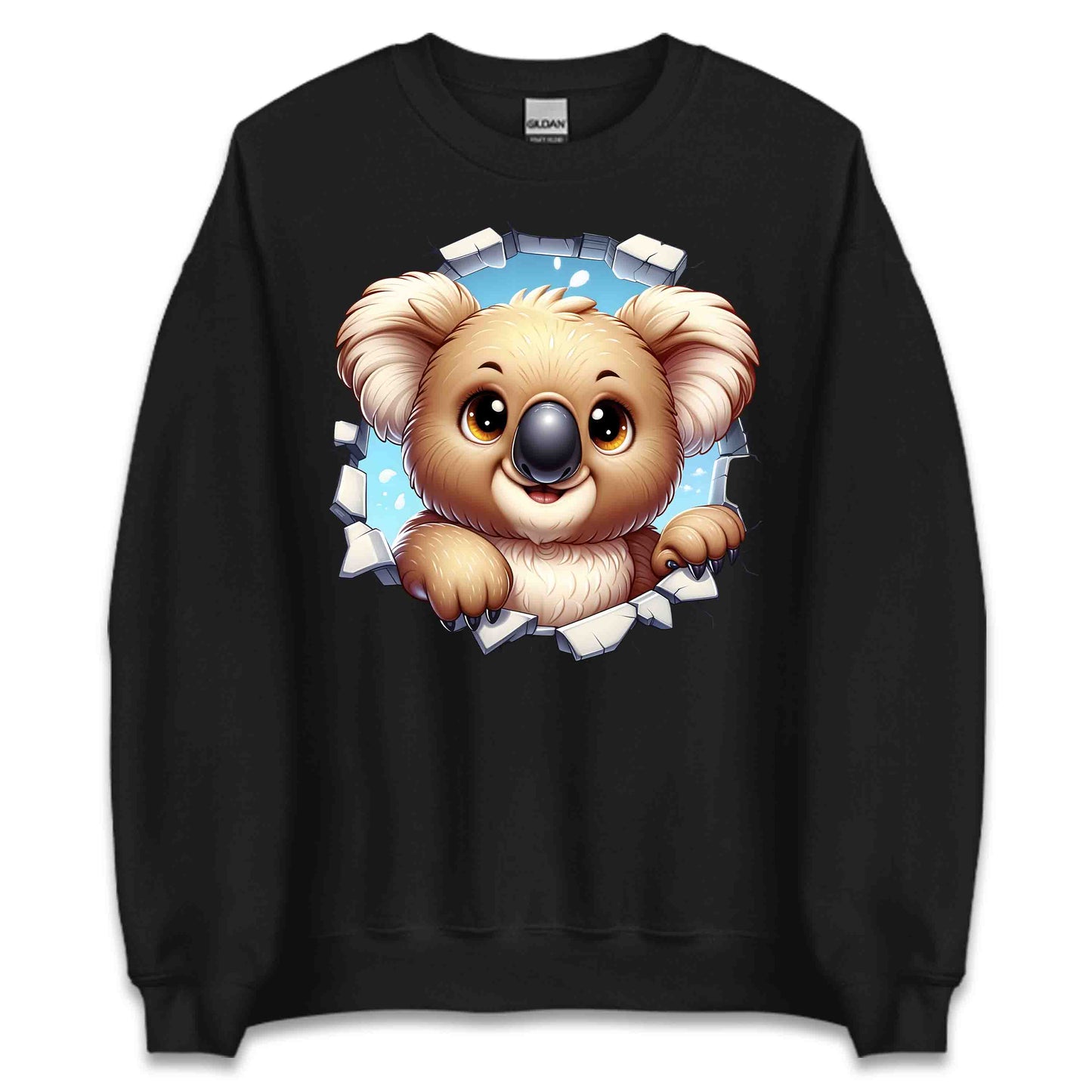 Koala Breaking Through Wall Realistic 3D Koala | PRODUCT CODE: KLOBRKNGWLADT