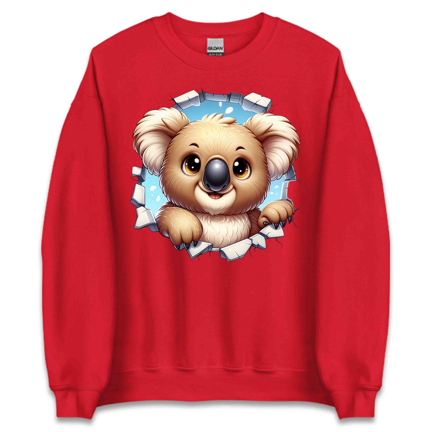 Koala Breaking Through Wall Realistic 3D Koala | PRODUCT CODE: KLOBRKNGWLADT