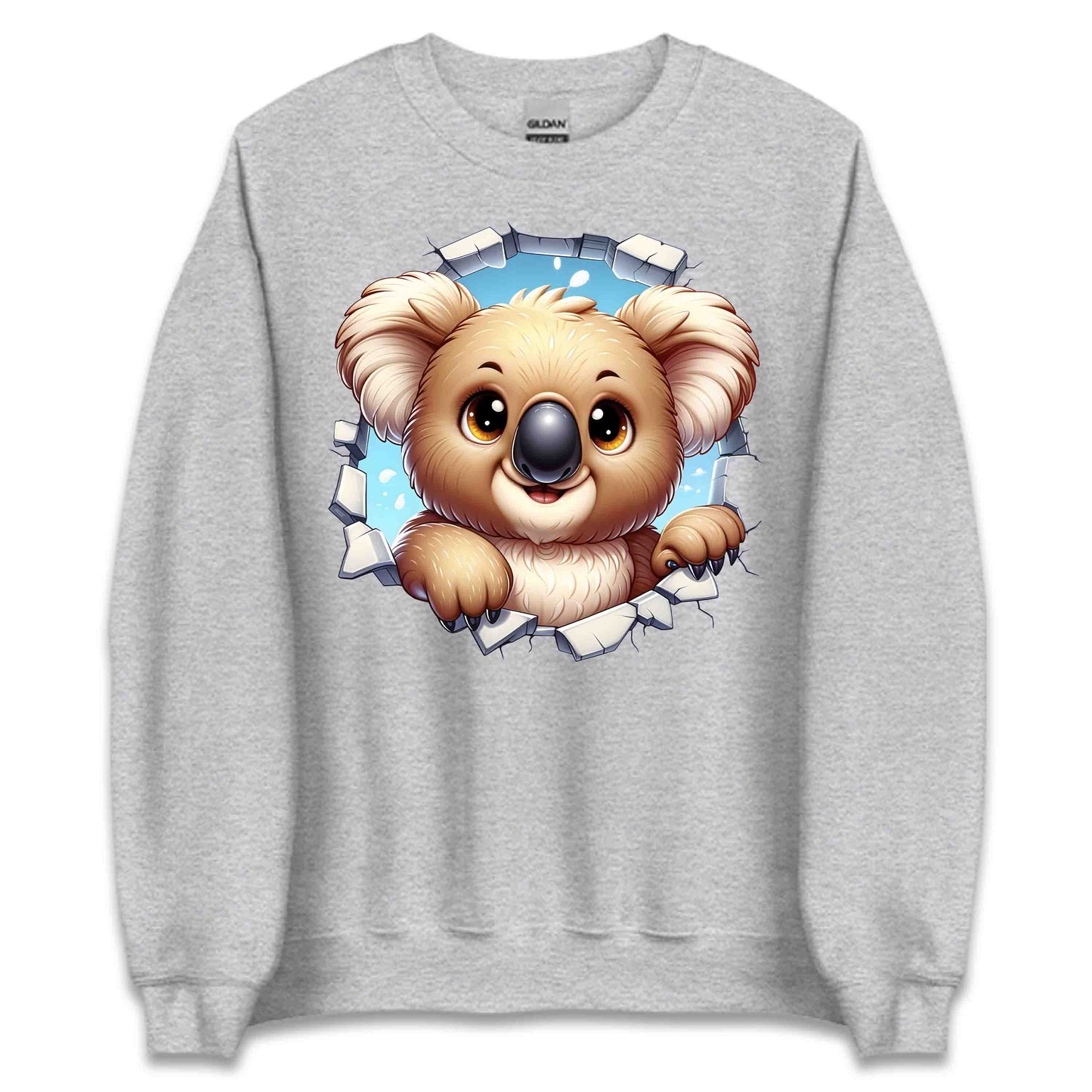 Koala Breaking Through Wall Realistic 3D Koala | PRODUCT CODE: KLOBRKNGWLADT