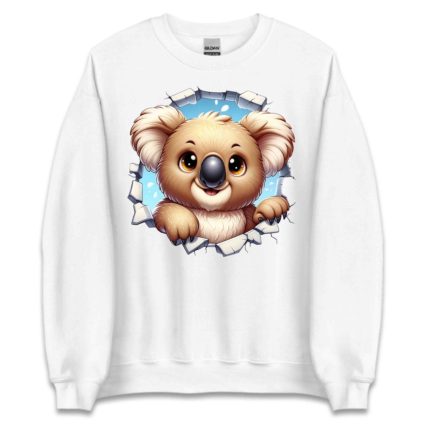 Koala Breaking Through Wall Realistic 3D Koala | PRODUCT CODE: KLOBRKNGWLADT