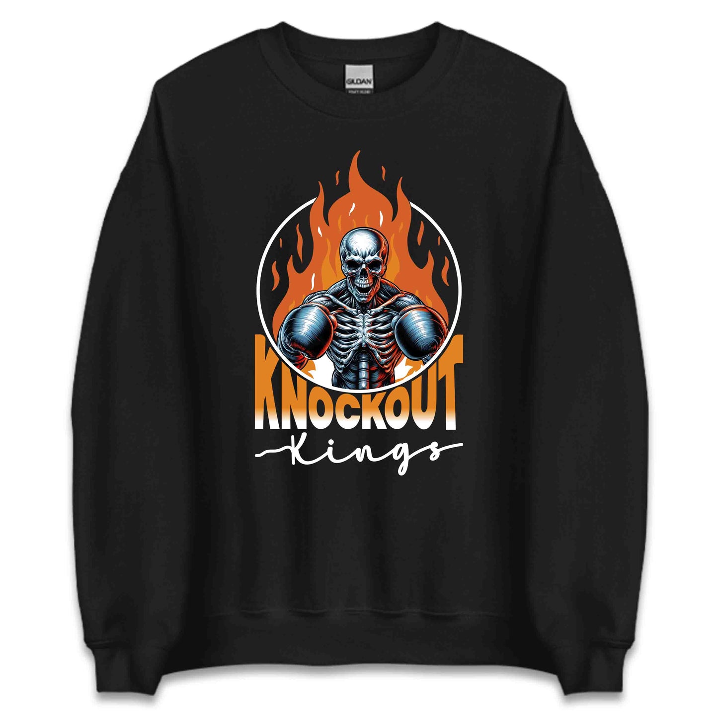 Knockout Kings Skeleton Boxer with Flames Intense Skull Boxing | PRODUCT CODE: KNCUTONGSLOB