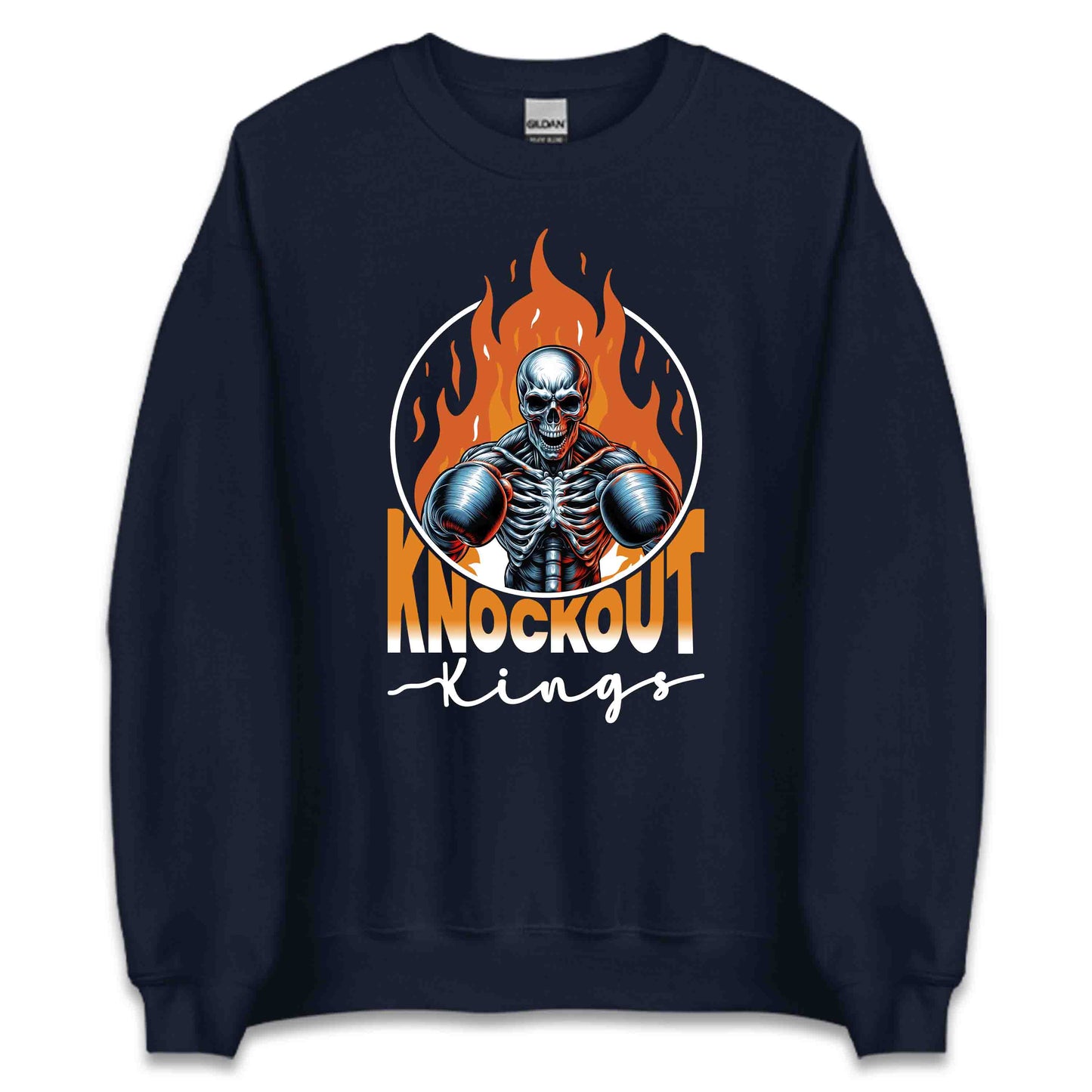 Knockout Kings Skeleton Boxer with Flames Intense Skull Boxing | PRODUCT CODE: KNCUTONGSLOB