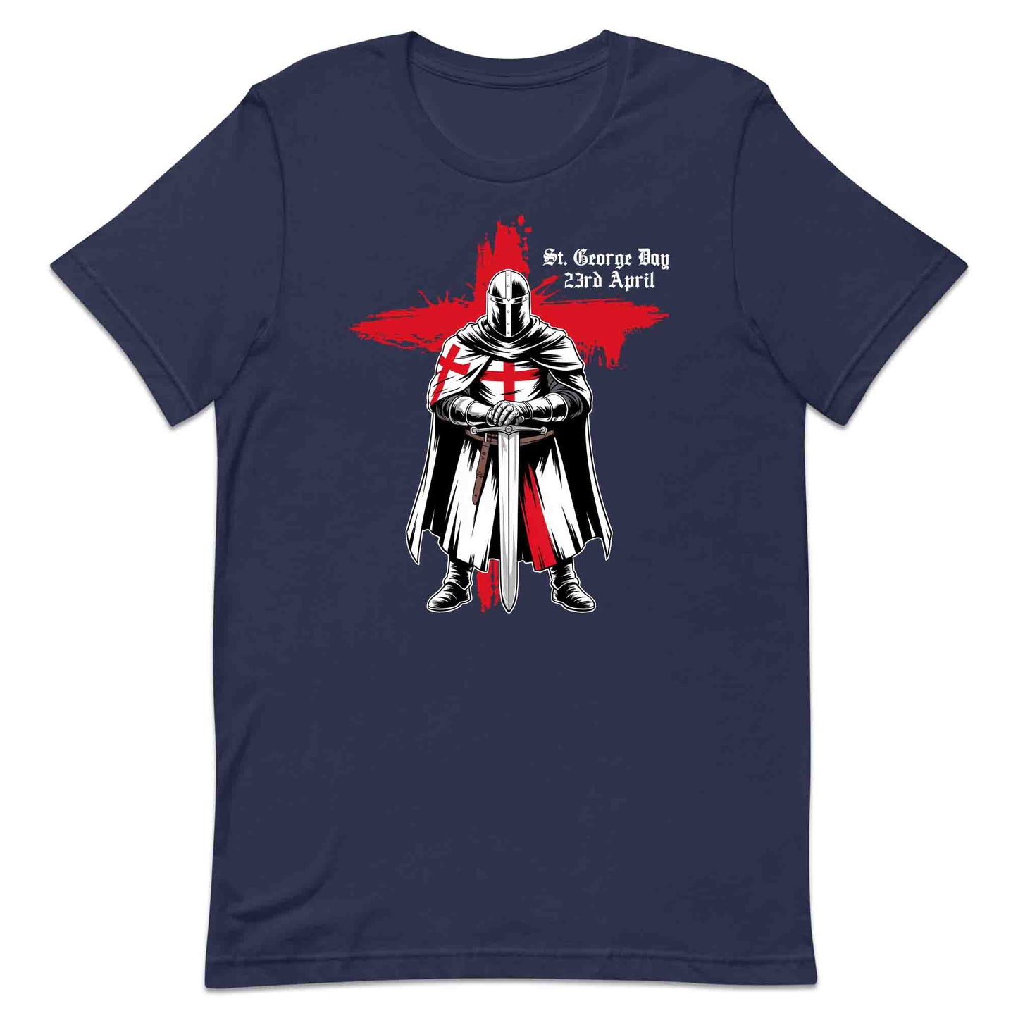 St. George’s Day Knight T-Shirt, Red Cross Jumper & Crusader Hoodie – English Heritage Apparel | PRODUCT CODE: KSADMNWE