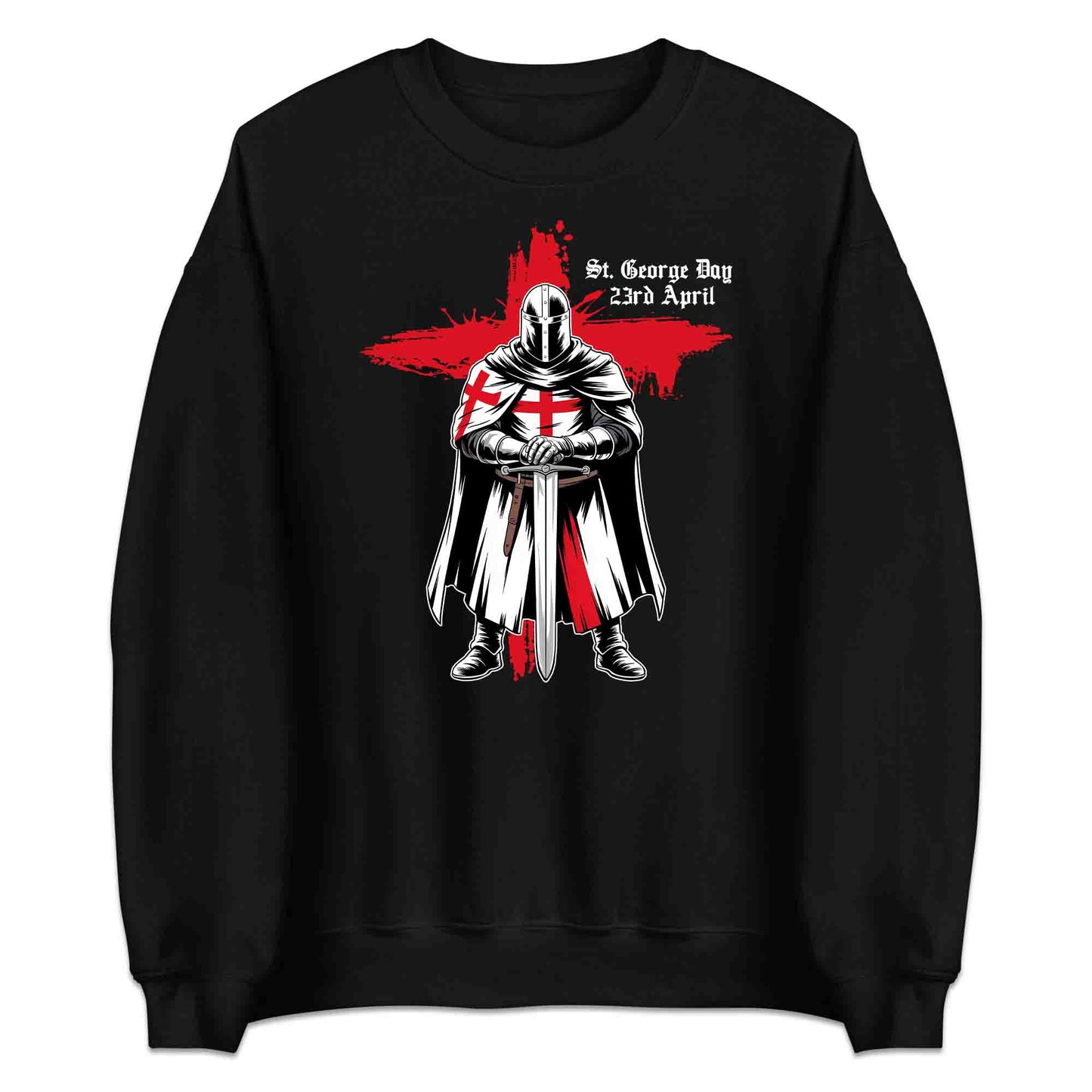 St. George’s Day Knight T-Shirt, Red Cross Jumper & Crusader Hoodie – English Heritage Apparel | PRODUCT CODE: KSADMNWE