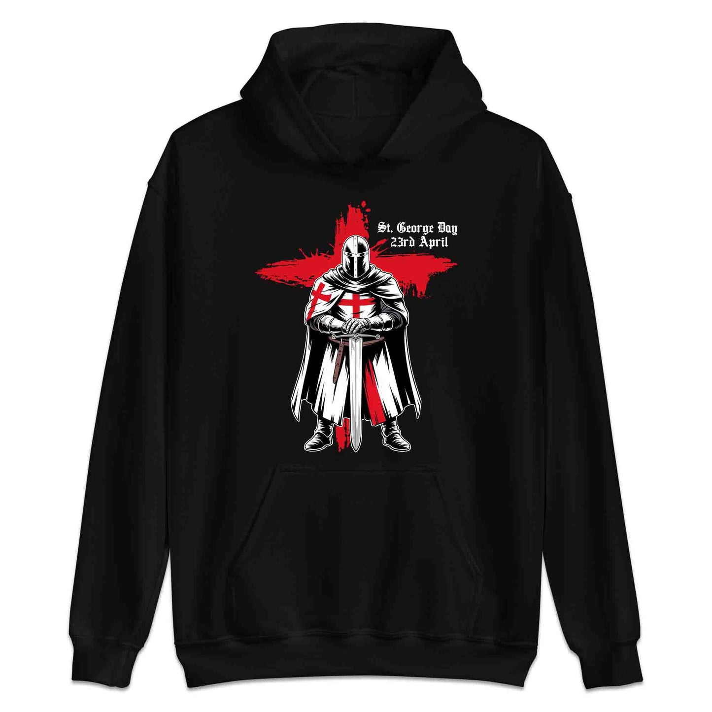 St. George’s Day Knight T-Shirt, Red Cross Jumper & Crusader Hoodie – English Heritage Apparel | PRODUCT CODE: KSADMNWE