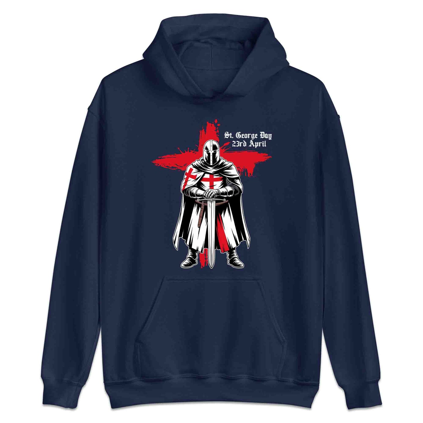 St. George’s Day Knight T-Shirt, Red Cross Jumper & Crusader Hoodie – English Heritage Apparel | PRODUCT CODE: KSADMNWE