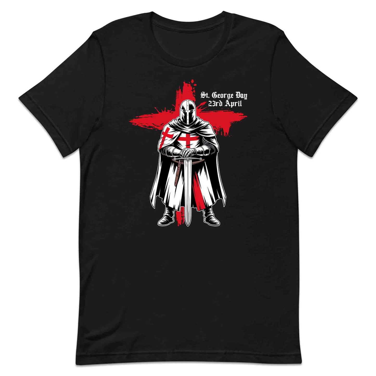 St. George’s Day Knight T-Shirt, Red Cross Jumper & Crusader Hoodie – English Heritage Apparel | PRODUCT CODE: KSADMNWE