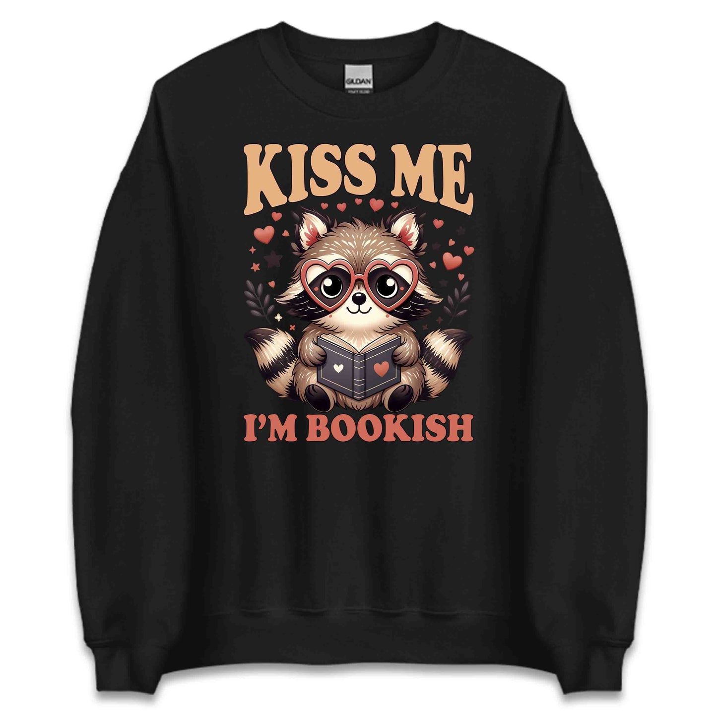 Kiss Me I'm Bookish Raccoon World Book Day Kawaii Animal Reading Librarians & Book Lovers | PRODUCT CODE: KSMBKOSHRCN