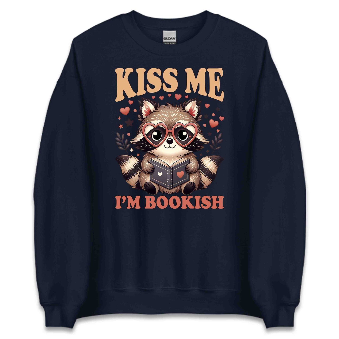 Kiss Me I'm Bookish Raccoon World Book Day Kawaii Animal Reading Librarians & Book Lovers | PRODUCT CODE: KSMBKOSHRCN