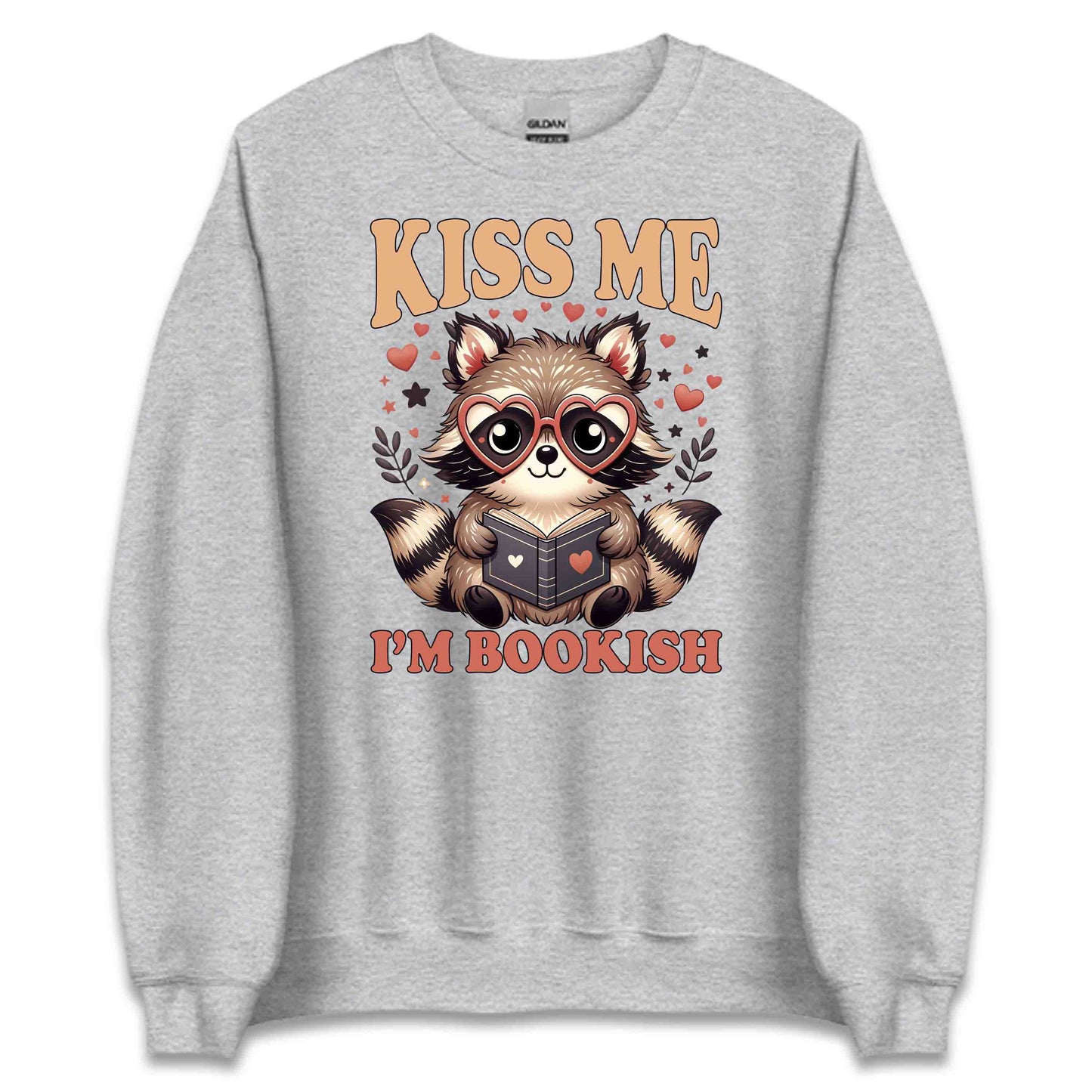 Kiss Me I'm Bookish Raccoon World Book Day Kawaii Animal Reading Librarians & Book Lovers | PRODUCT CODE: KSMBKOSHRCN