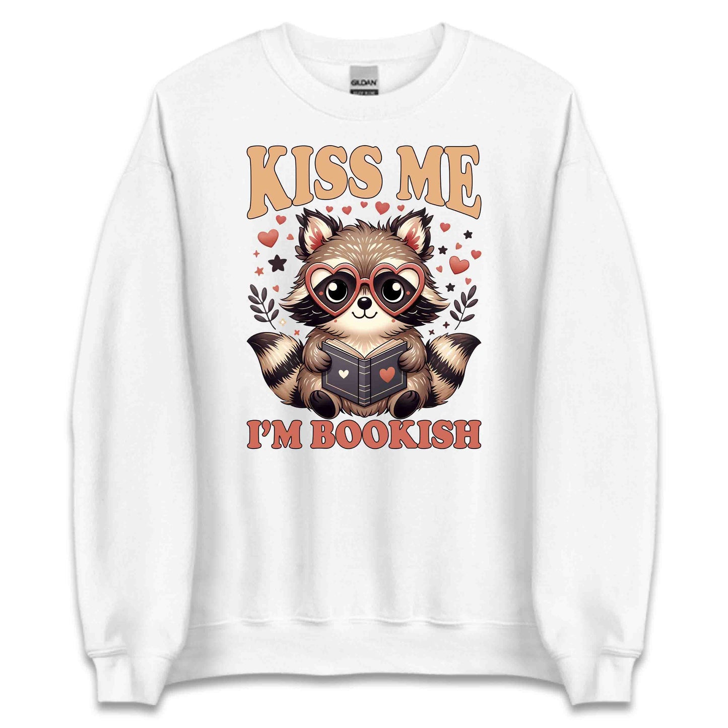 Kiss Me I'm Bookish Raccoon World Book Day Kawaii Animal Reading Librarians & Book Lovers | PRODUCT CODE: KSMBKOSHRCN