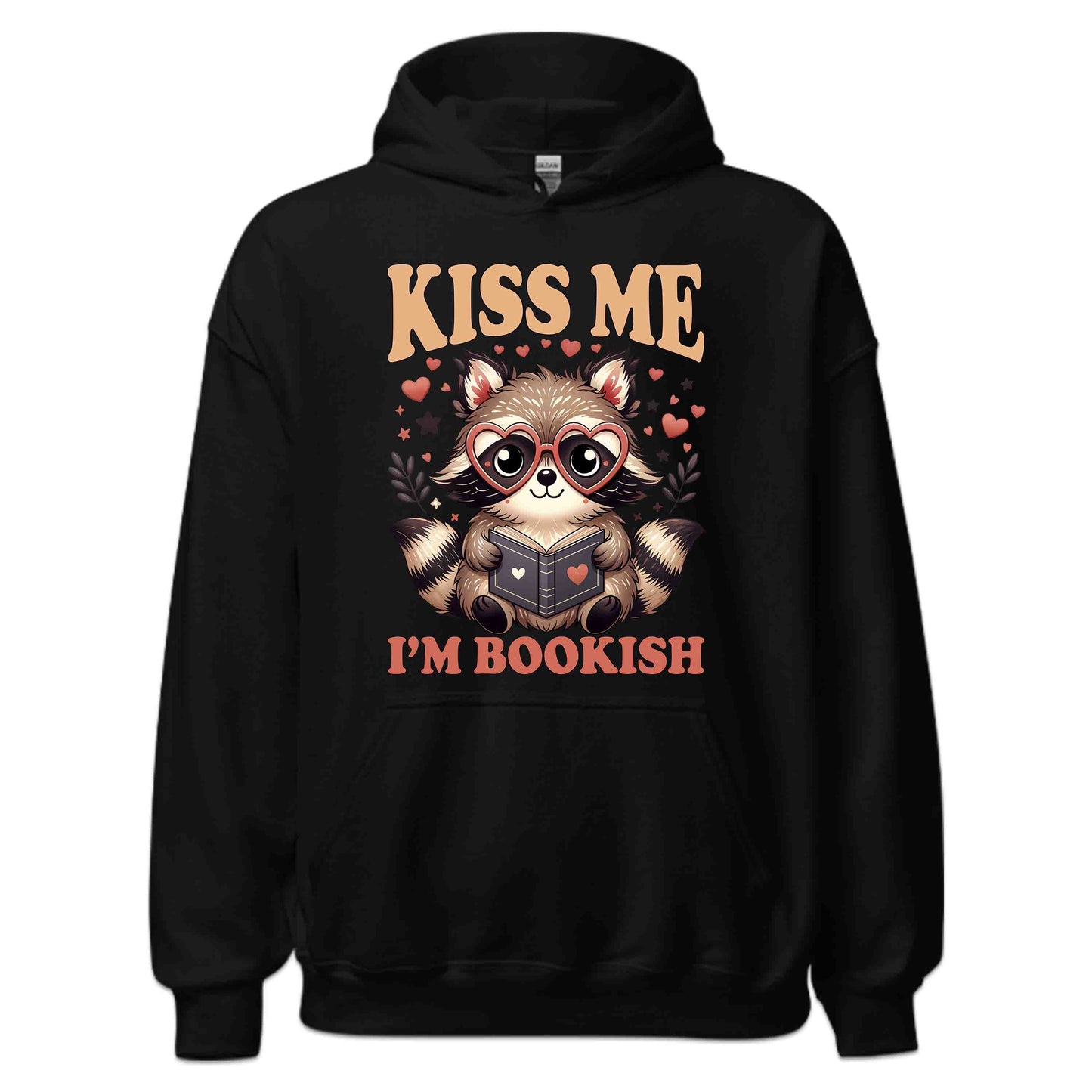 Kiss Me I'm Bookish Raccoon World Book Day Kawaii Animal Reading Librarians & Book Lovers | PRODUCT CODE: KSMBKOSHRCN