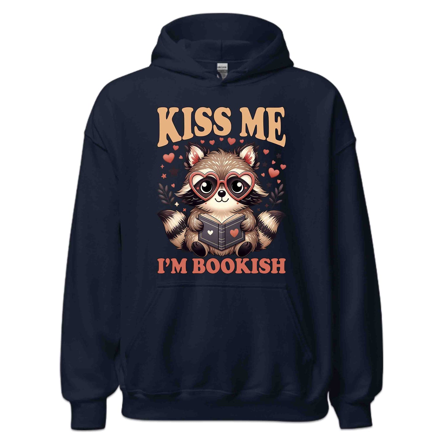 Kiss Me I'm Bookish Raccoon World Book Day Kawaii Animal Reading Librarians & Book Lovers | PRODUCT CODE: KSMBKOSHRCN