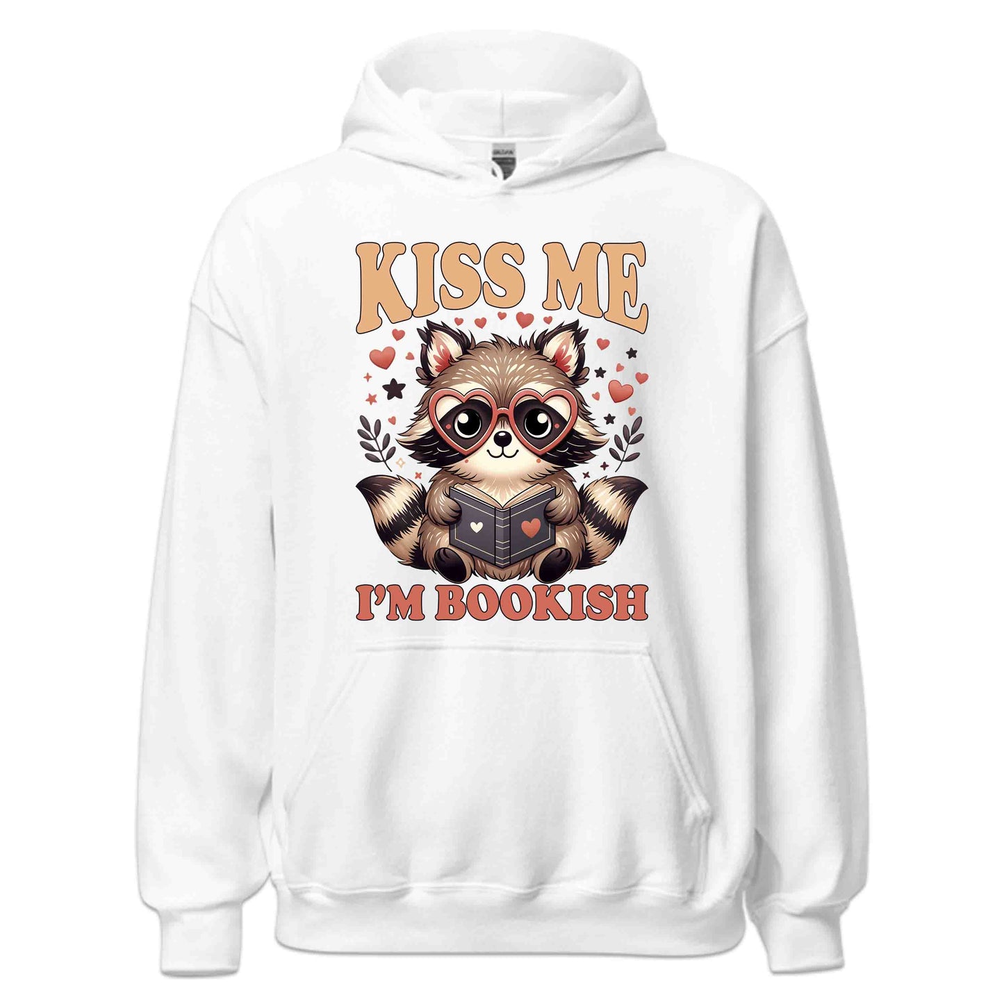 Kiss Me I'm Bookish Raccoon World Book Day Kawaii Animal Reading Librarians & Book Lovers | PRODUCT CODE: KSMBKOSHRCN