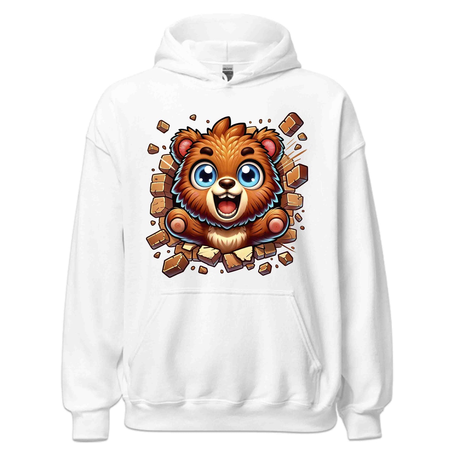 Kawaii Bear Breaking Through Brick Wall 3D Realistic Powerful Bear Smashing | PRODUCT CODE: KWBREKNGTHW