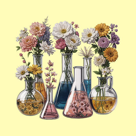 Laboratory Floral Beakers Chemistry Lab | PRODUCT CODE: LBRFLOBEK