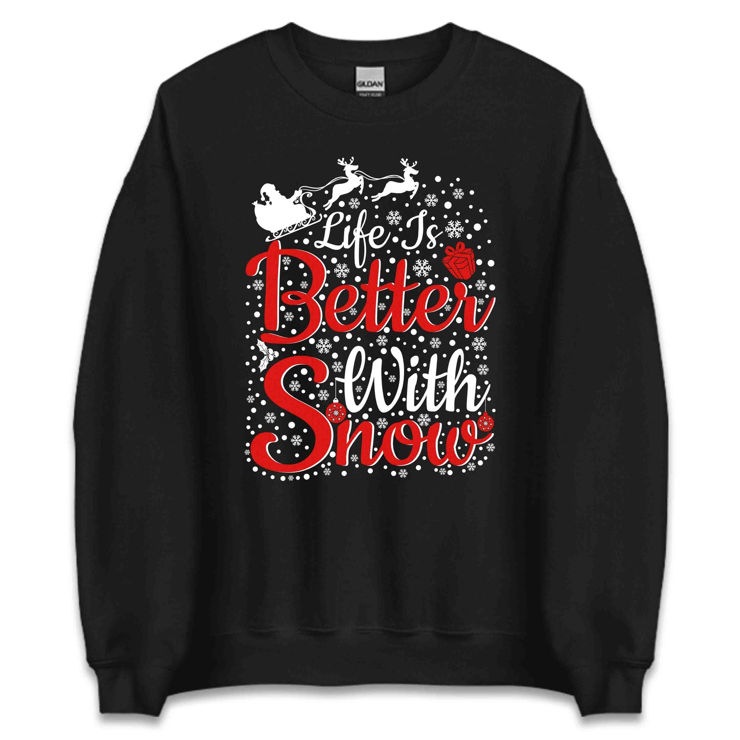 Life is Better with Snow Christmas Winter Wonderland Snowy Xmas | PRODUCT CODE: LFESNWBTRECHM