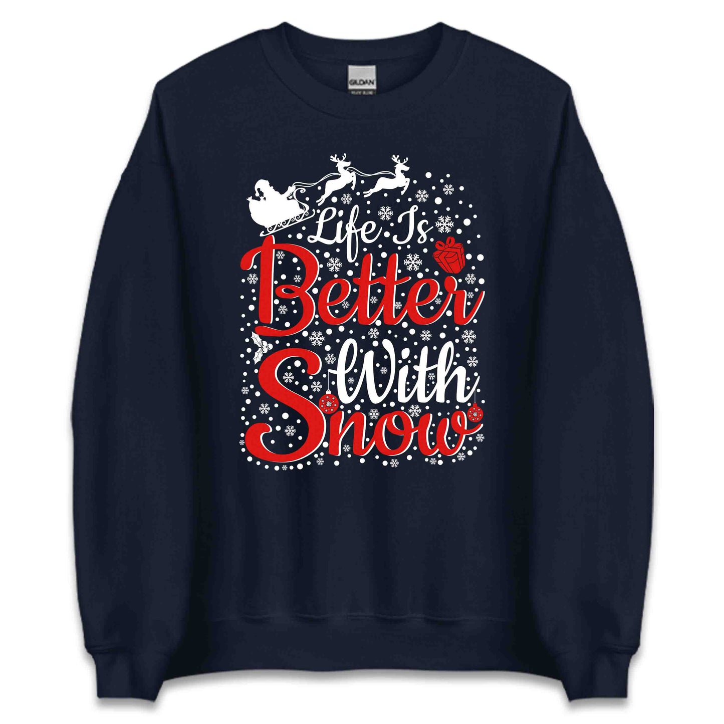 Life is Better with Snow Christmas Winter Wonderland Snowy Xmas | PRODUCT CODE: LFESNWBTRECHM