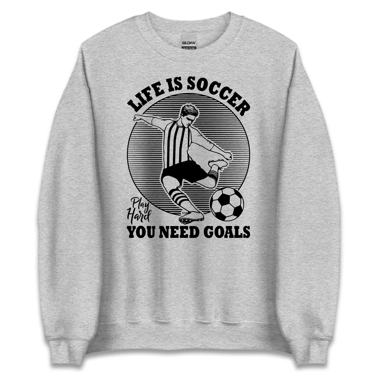 Life Is Soccer You Need Goals Motivational Football Lover | PRODUCT CODE: LFSCRUTQNDEG