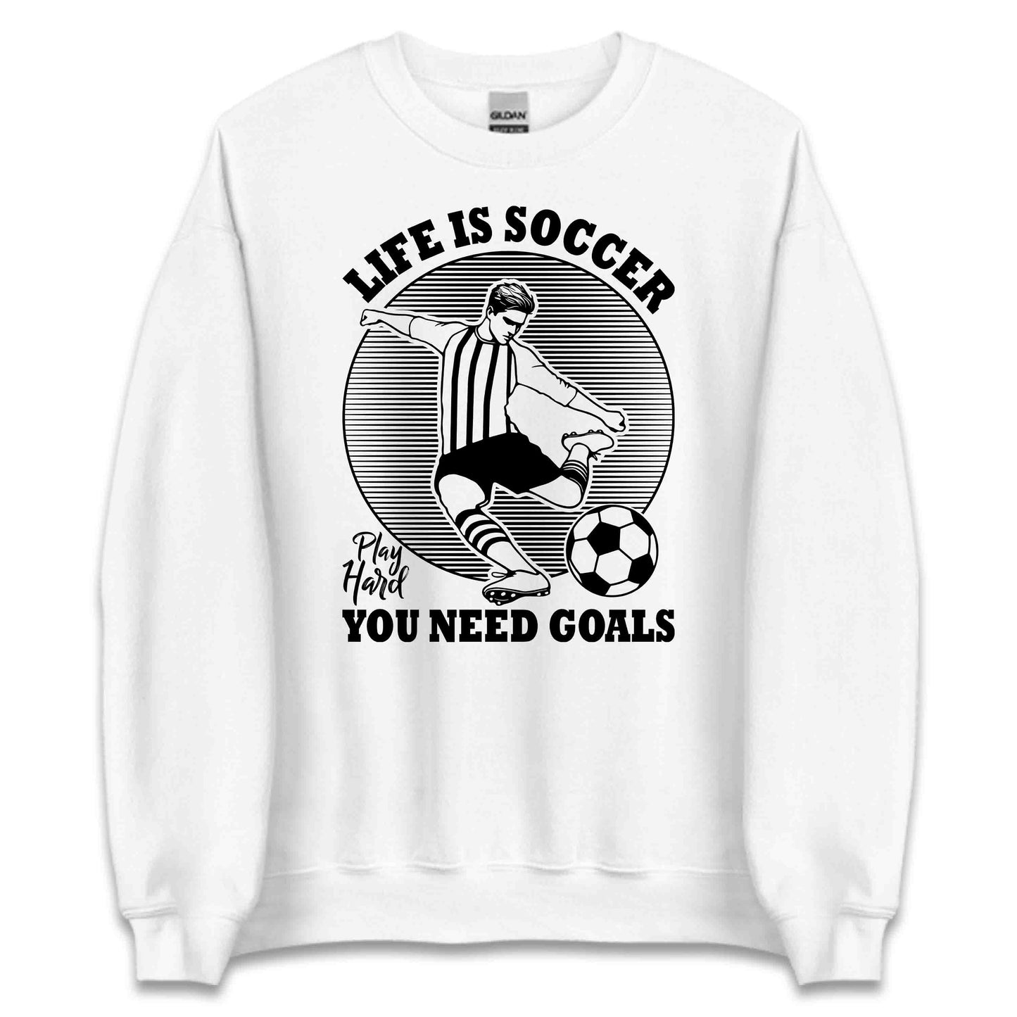 Life Is Soccer You Need Goals Motivational Football Lover | PRODUCT CODE: LFSCRUTQNDEG