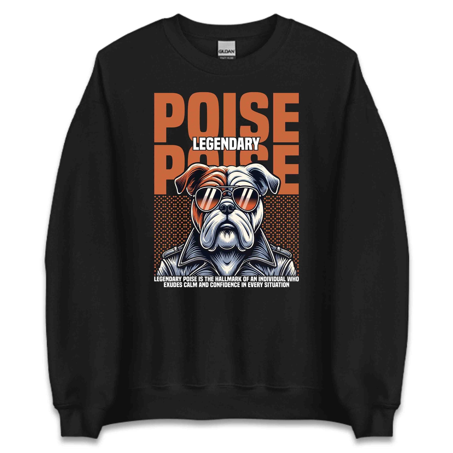 Legendary Poise Bulldog Retro Dog with Sunglasses | PRODUCT CODE: LGNPSOIBLGDE