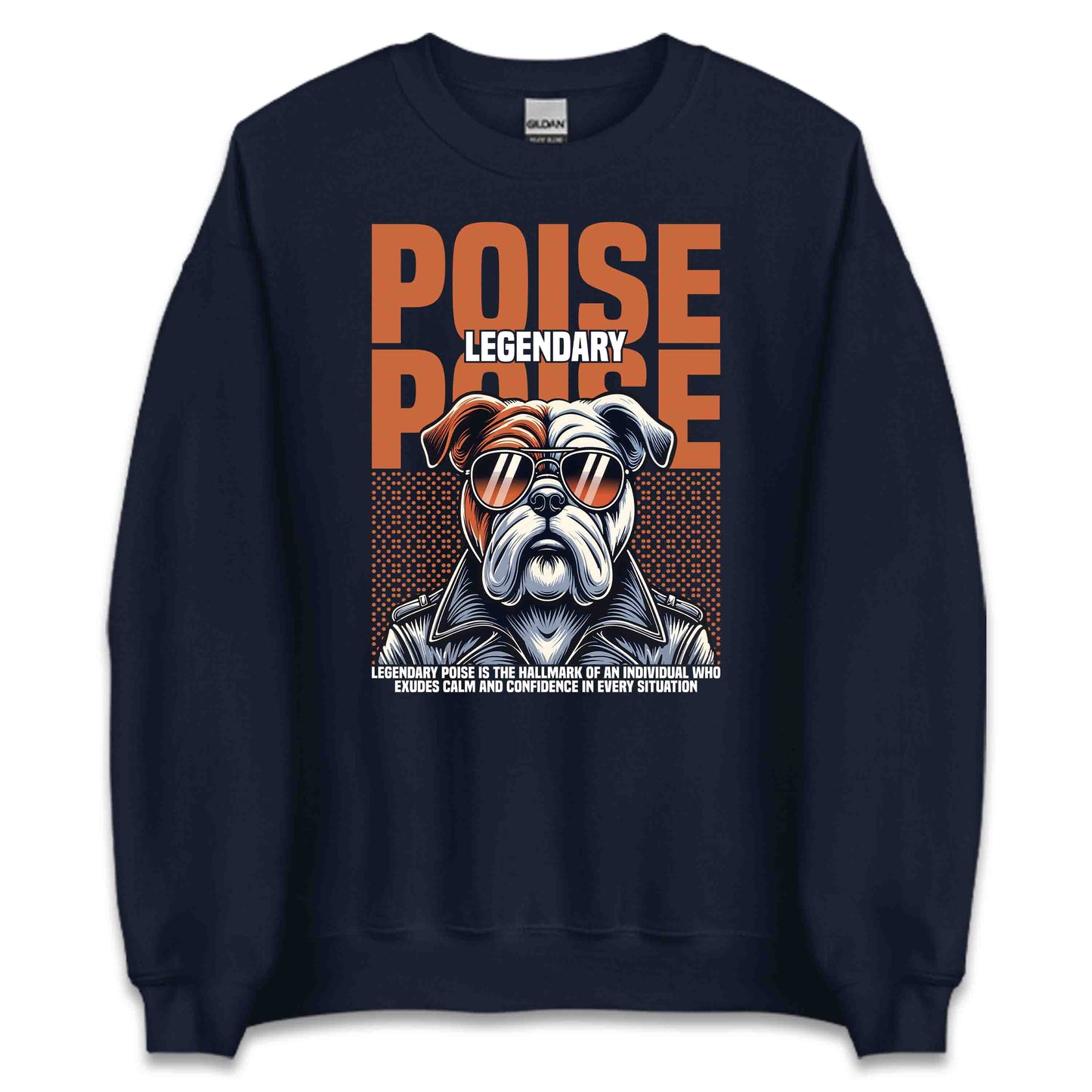 Legendary Poise Bulldog Retro Dog with Sunglasses | PRODUCT CODE: LGNPSOIBLGDE