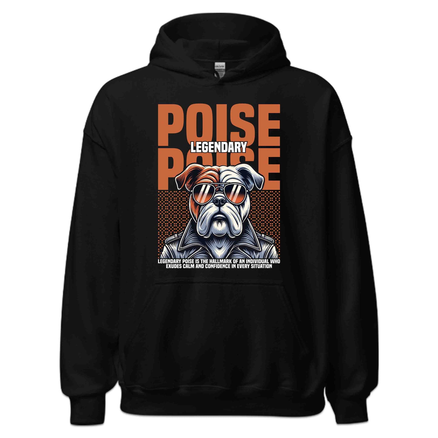 Legendary Poise Bulldog Retro Dog with Sunglasses | PRODUCT CODE: LGNPSOIBLGDE