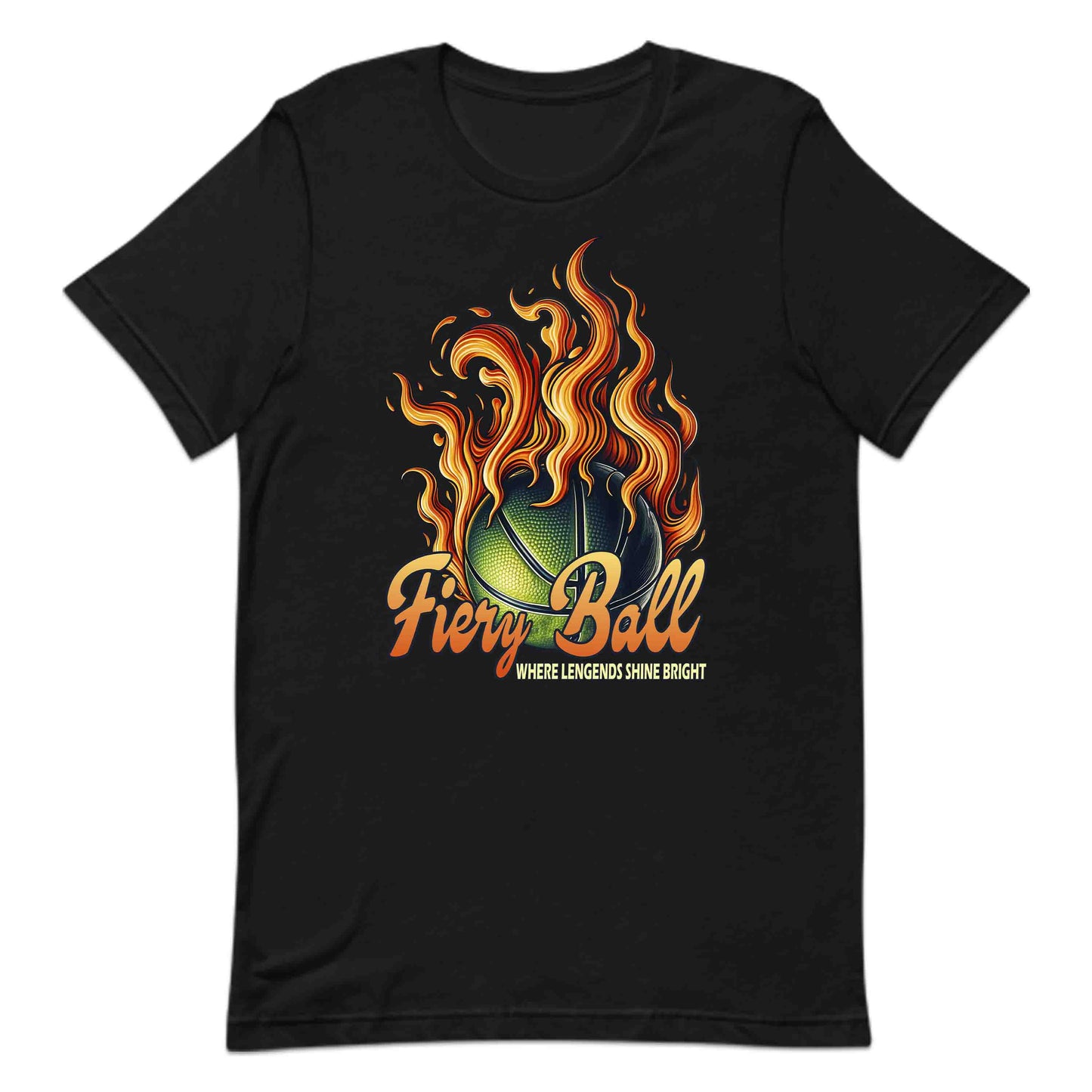 Legendary Fiery Basketball Epic Sports Athletic Flaming Game Day | PRODUCT CODE: LGRNDRBYLAGS