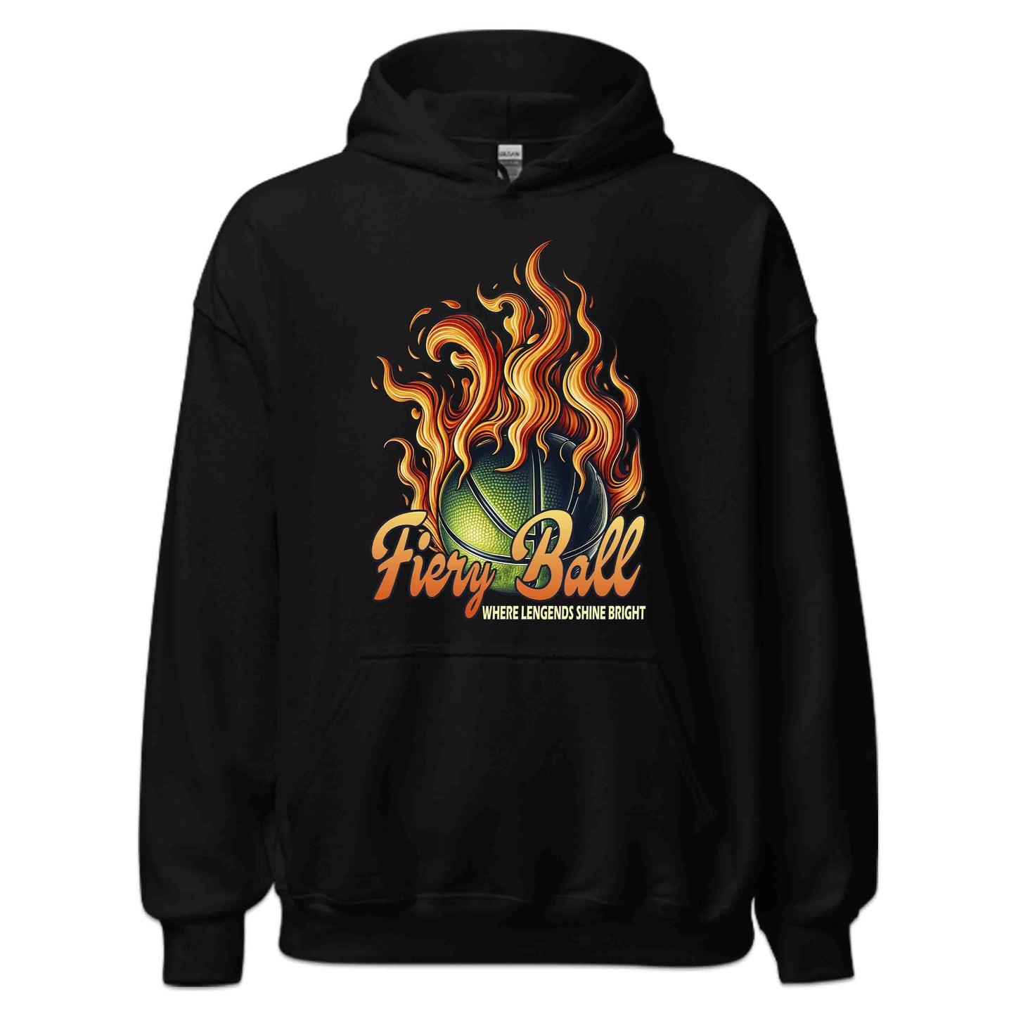 Legendary Fiery Basketball Epic Sports Athletic Flaming Game Day | PRODUCT CODE: LGRNDRBYLAGS