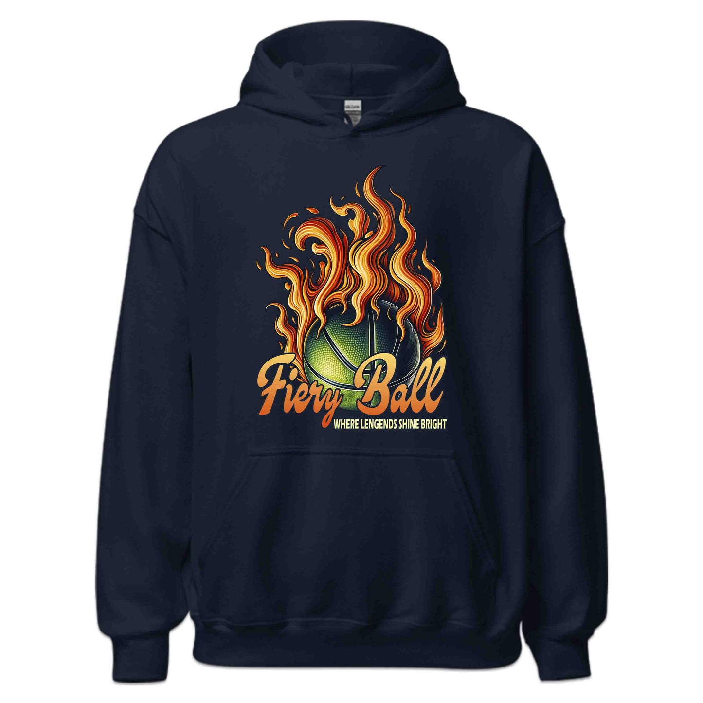 Legendary Fiery Basketball Epic Sports Athletic Flaming Game Day | PRODUCT CODE: LGRNDRBYLAGS
