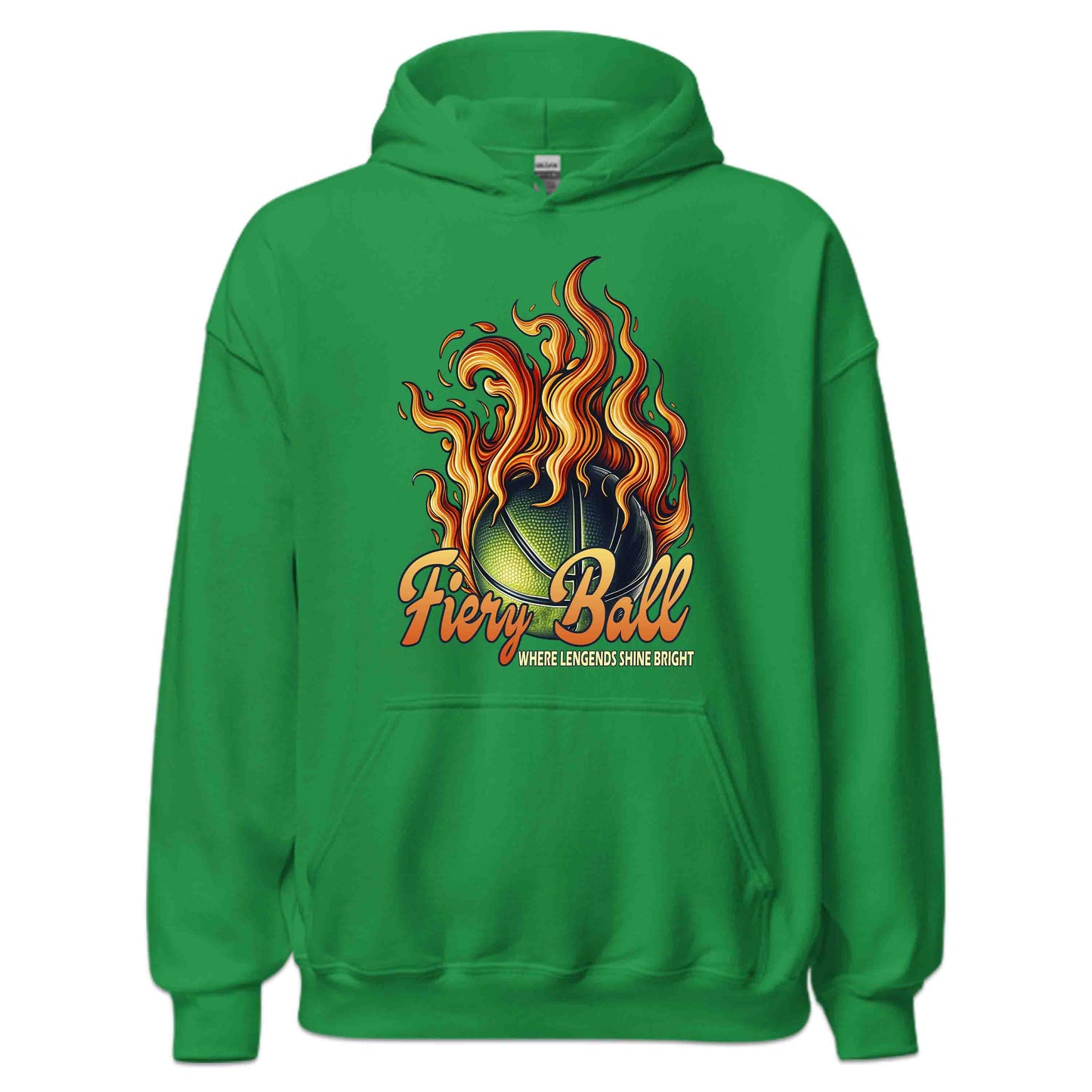 Legendary Fiery Basketball Epic Sports Athletic Flaming Game Day | PRODUCT CODE: LGRNDRBYLAGS