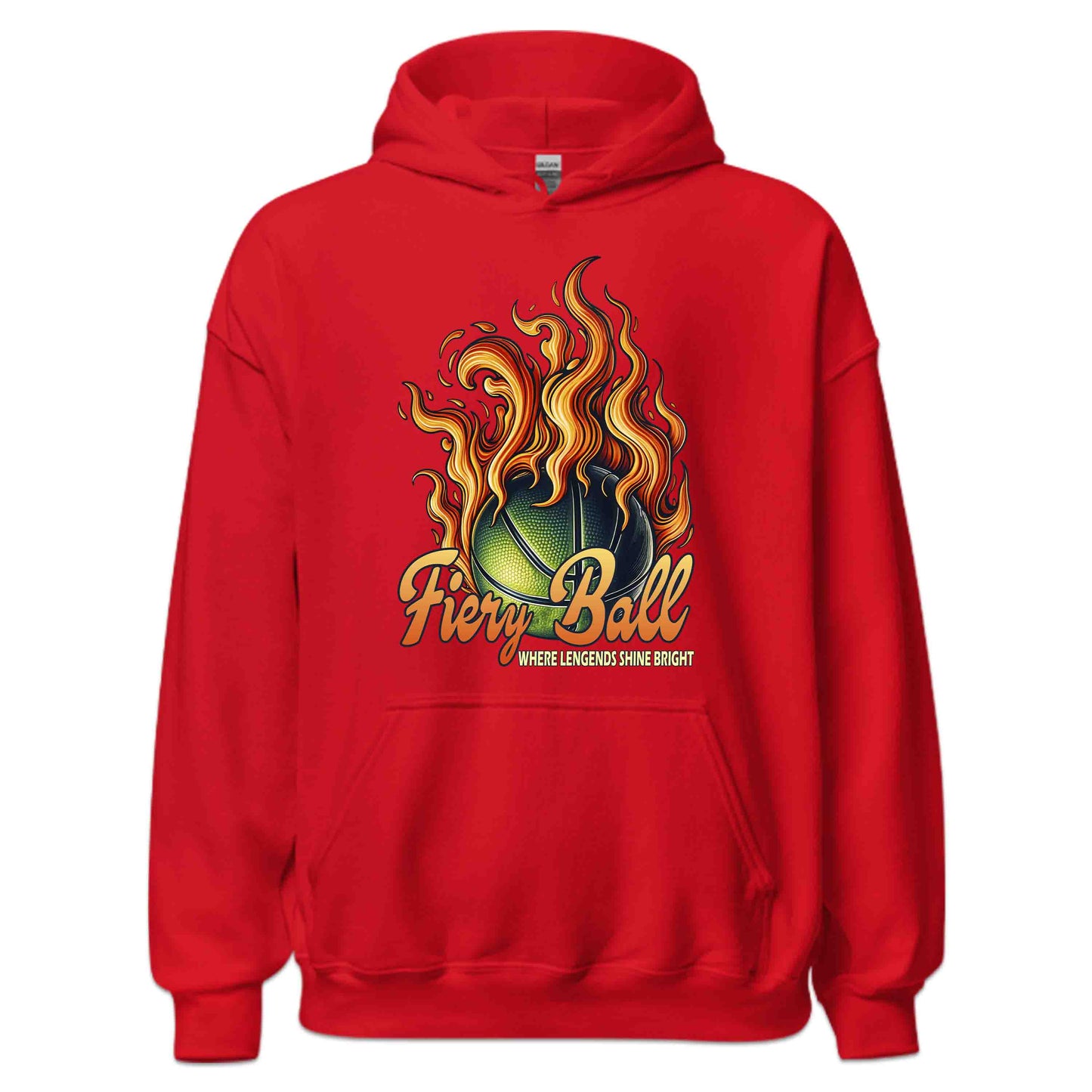 Legendary Fiery Basketball Epic Sports Athletic Flaming Game Day | PRODUCT CODE: LGRNDRBYLAGS