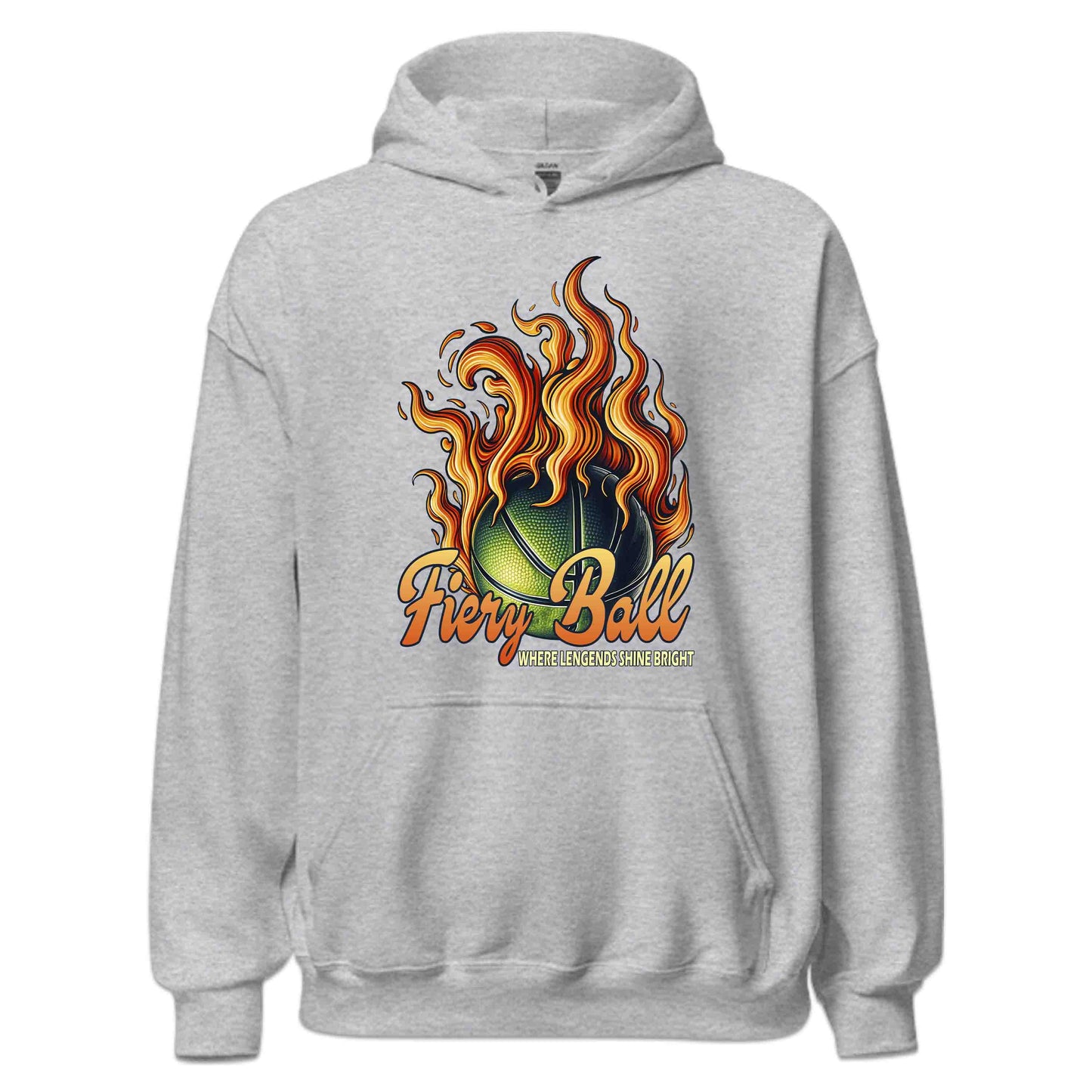 Legendary Fiery Basketball Epic Sports Athletic Flaming Game Day | PRODUCT CODE: LGRNDRBYLAGS