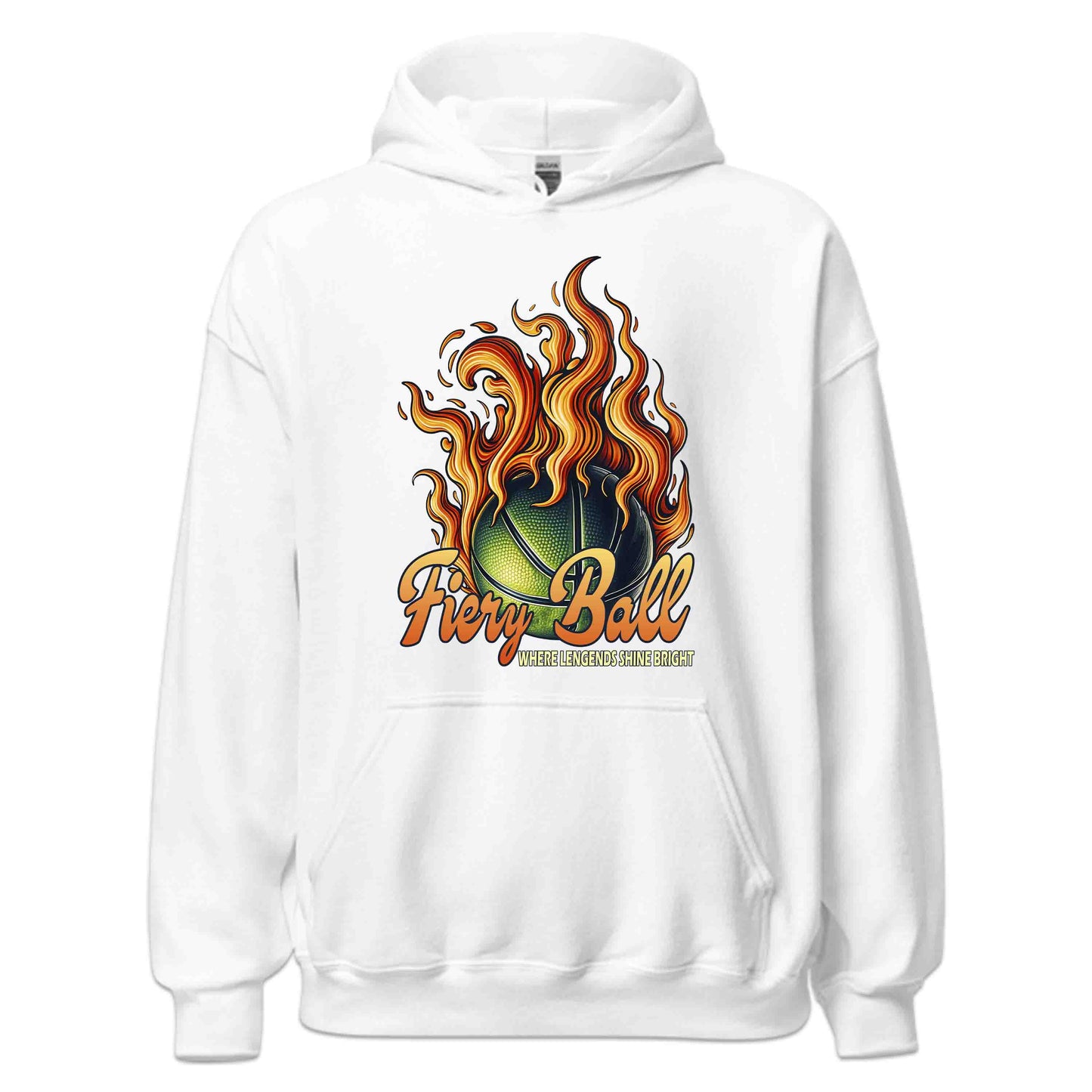 Legendary Fiery Basketball Epic Sports Athletic Flaming Game Day | PRODUCT CODE: LGRNDRBYLAGS