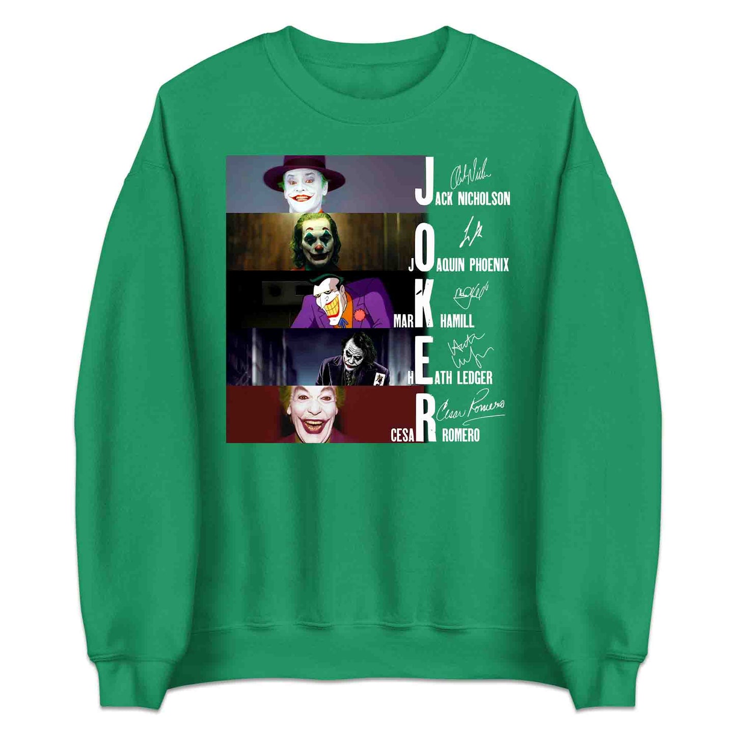 Legendary Jokers Evolution T-Shirt, Nicholson, Ledger, Phoenix & Hamill Tribute Hoodie – DC Villains Apparel | PRODUCT CODE: LGSBXCIYU