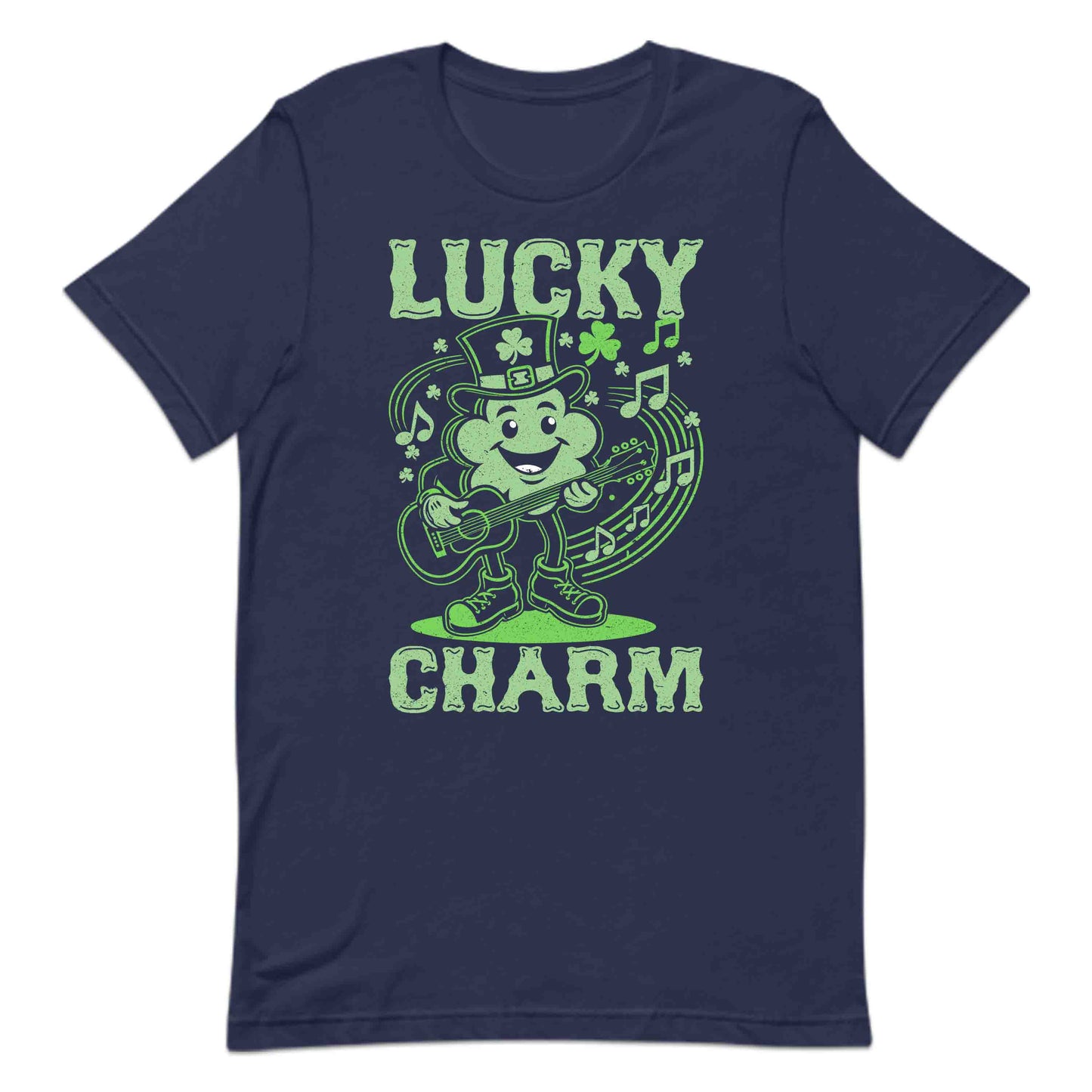 Lucky Charm St. Patrick's Day Clover Playing Guitar Fun Irish Party | PRODUCT CODE: LKNCGECHMRST