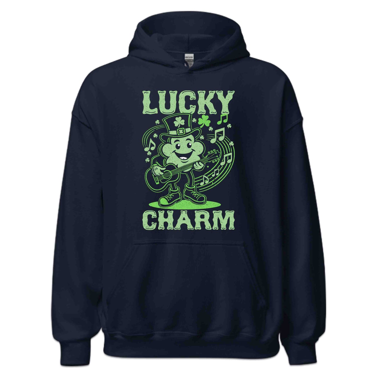 Lucky Charm St. Patrick's Day Clover Playing Guitar Fun Irish Party | PRODUCT CODE: LKNCGECHMRST