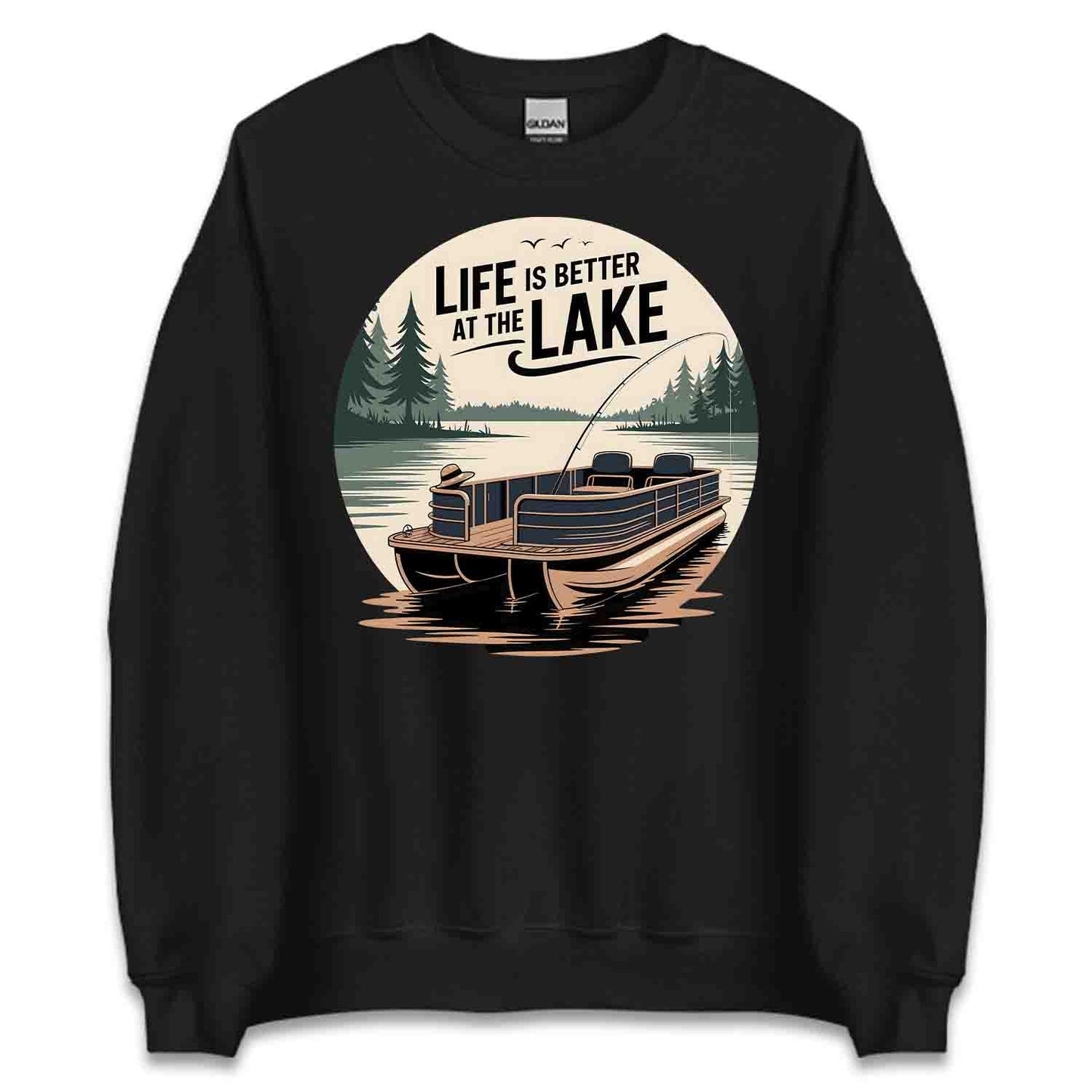 Lake Life Bliss T-Shirt, Pontoon Boat Sweatshirt, Summer Relaxation Hoodie | PRODUCT CODE: LKWERKBSD