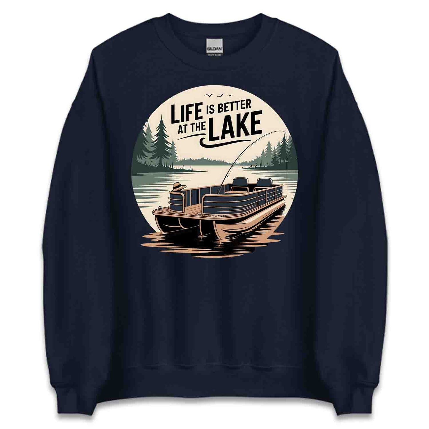 Lake Life Bliss T-Shirt, Pontoon Boat Sweatshirt, Summer Relaxation Hoodie | PRODUCT CODE: LKWERKBSD