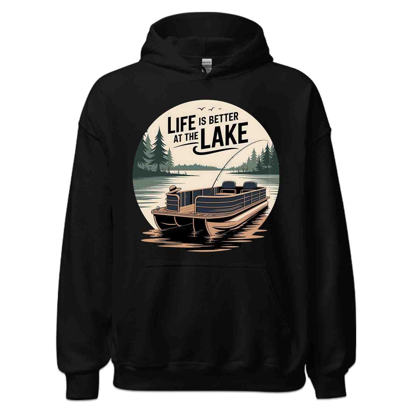 Lake Life Bliss T-Shirt, Pontoon Boat Sweatshirt, Summer Relaxation Hoodie | PRODUCT CODE: LKWERKBSD