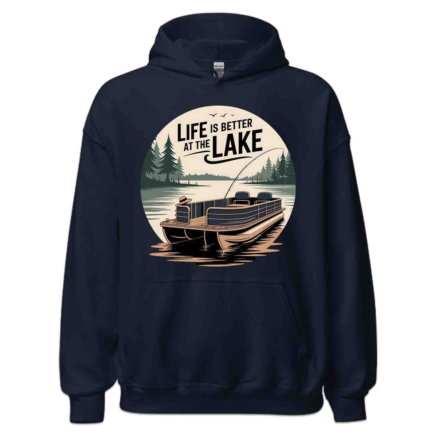 Lake Life Bliss T-Shirt, Pontoon Boat Sweatshirt, Summer Relaxation Hoodie | PRODUCT CODE: LKWERKBSD