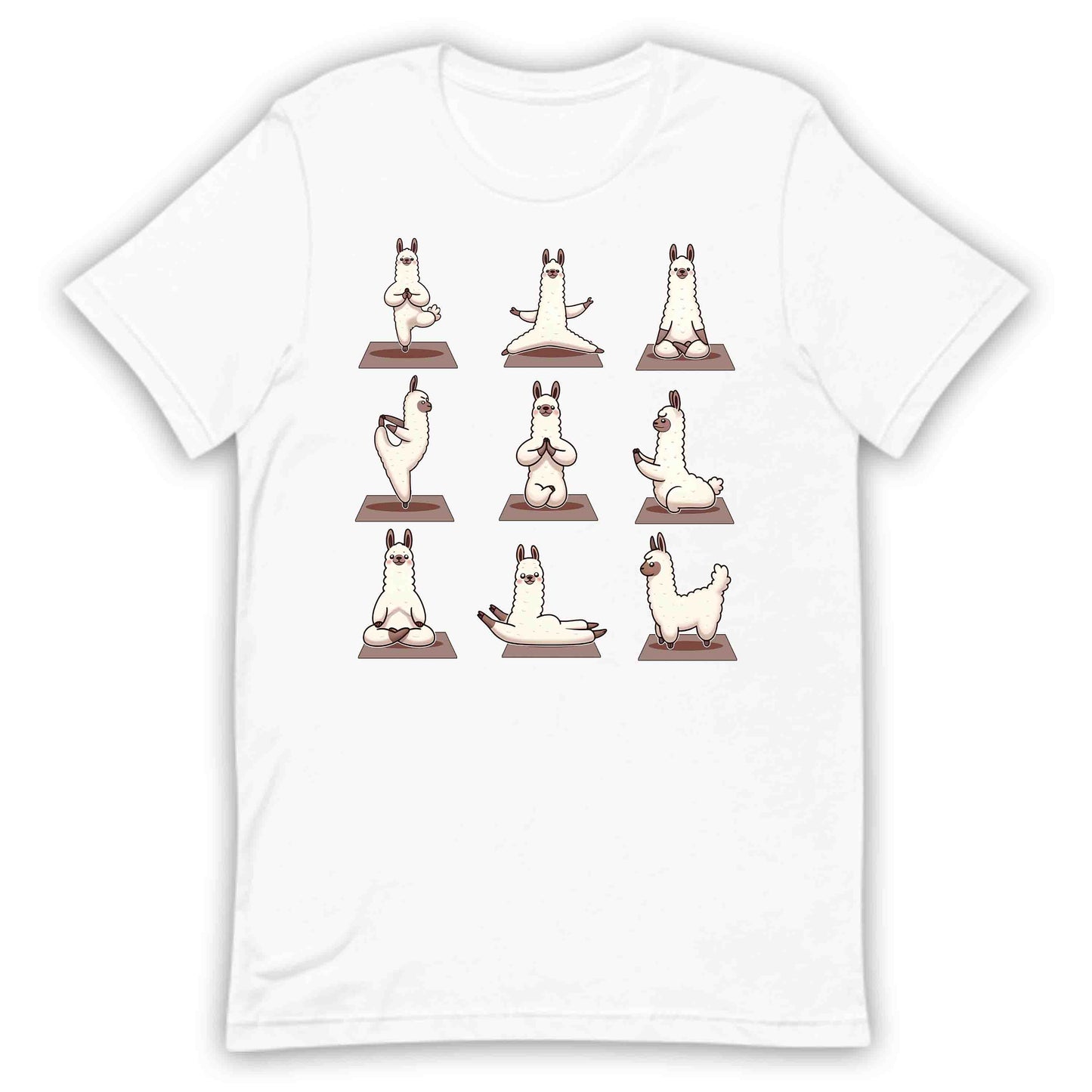 Llama Yoga Pose Funny Animal Yoga Enthusiast | PRODUCT CODE: LMATGOPSEANM